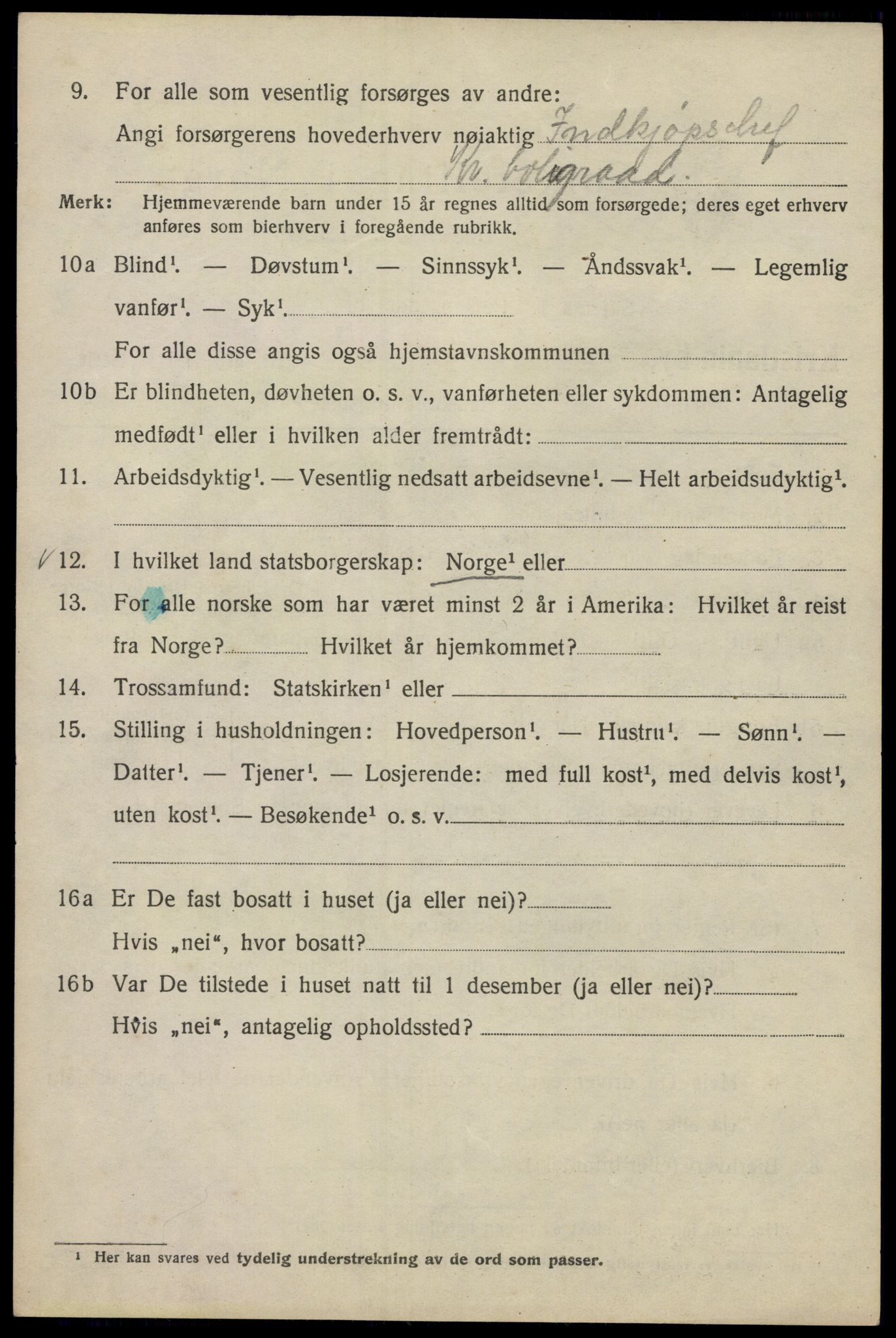 SAO, Folketelling 1920 for 0301 Kristiania kjøpstad, 1920, s. 145014