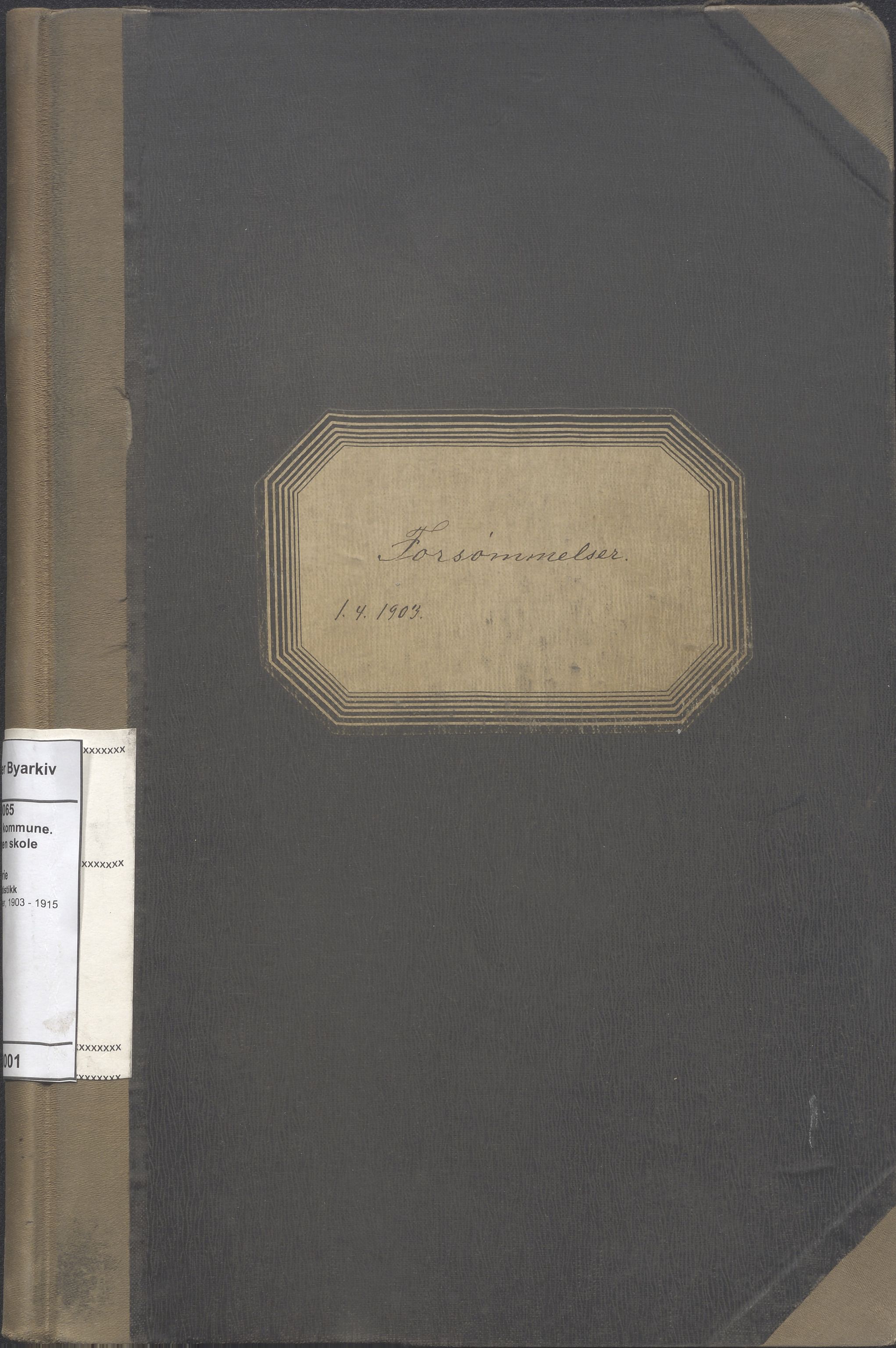 Stavanger kommune. Sandvigen skole, BYST/A-0065/S/L0001: Elevforsømmelser, 1903-1915