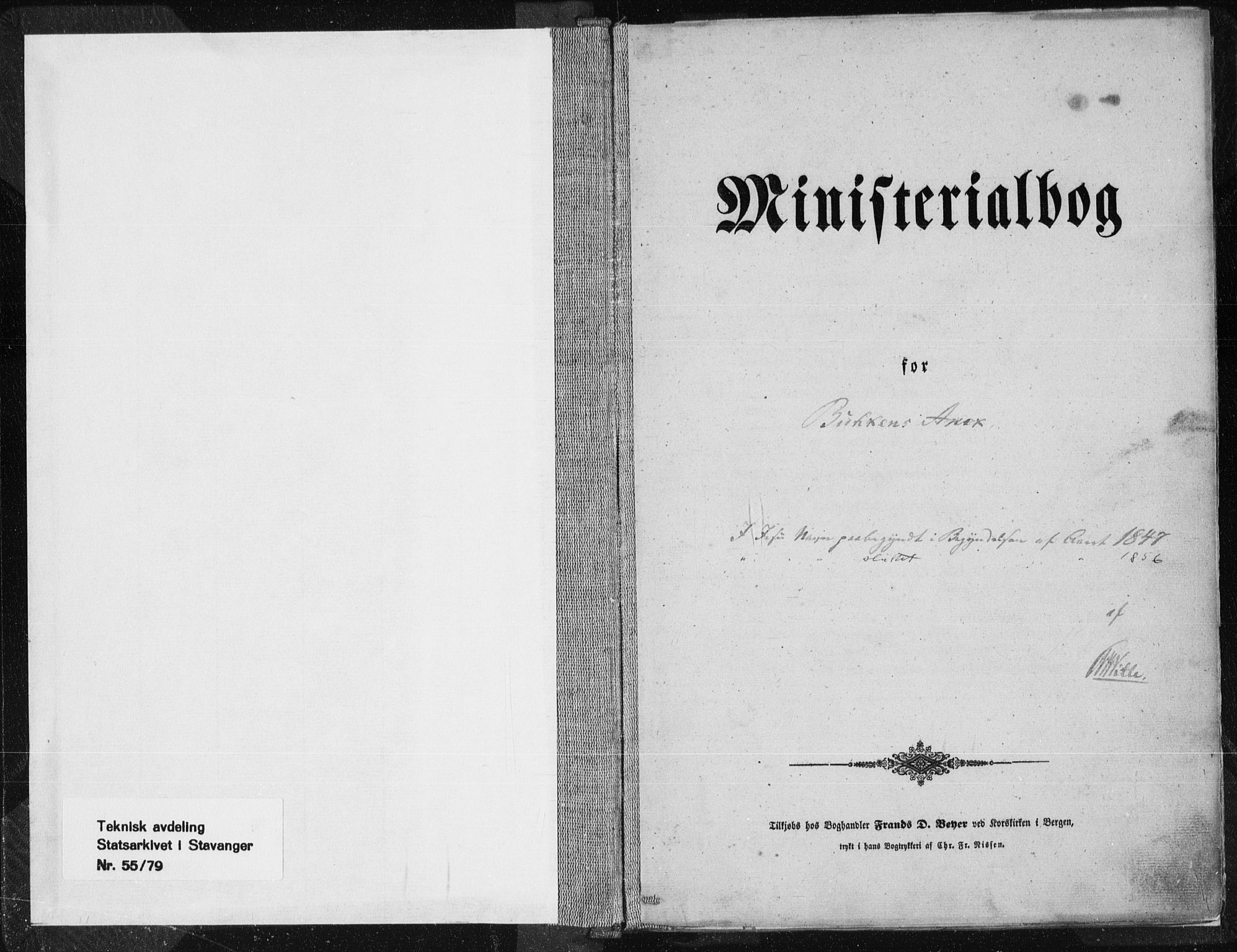 Tysvær sokneprestkontor, SAST/A -101864/H/Ha/Haa/L0002: Ministerialbok nr. A 2, 1847-1856