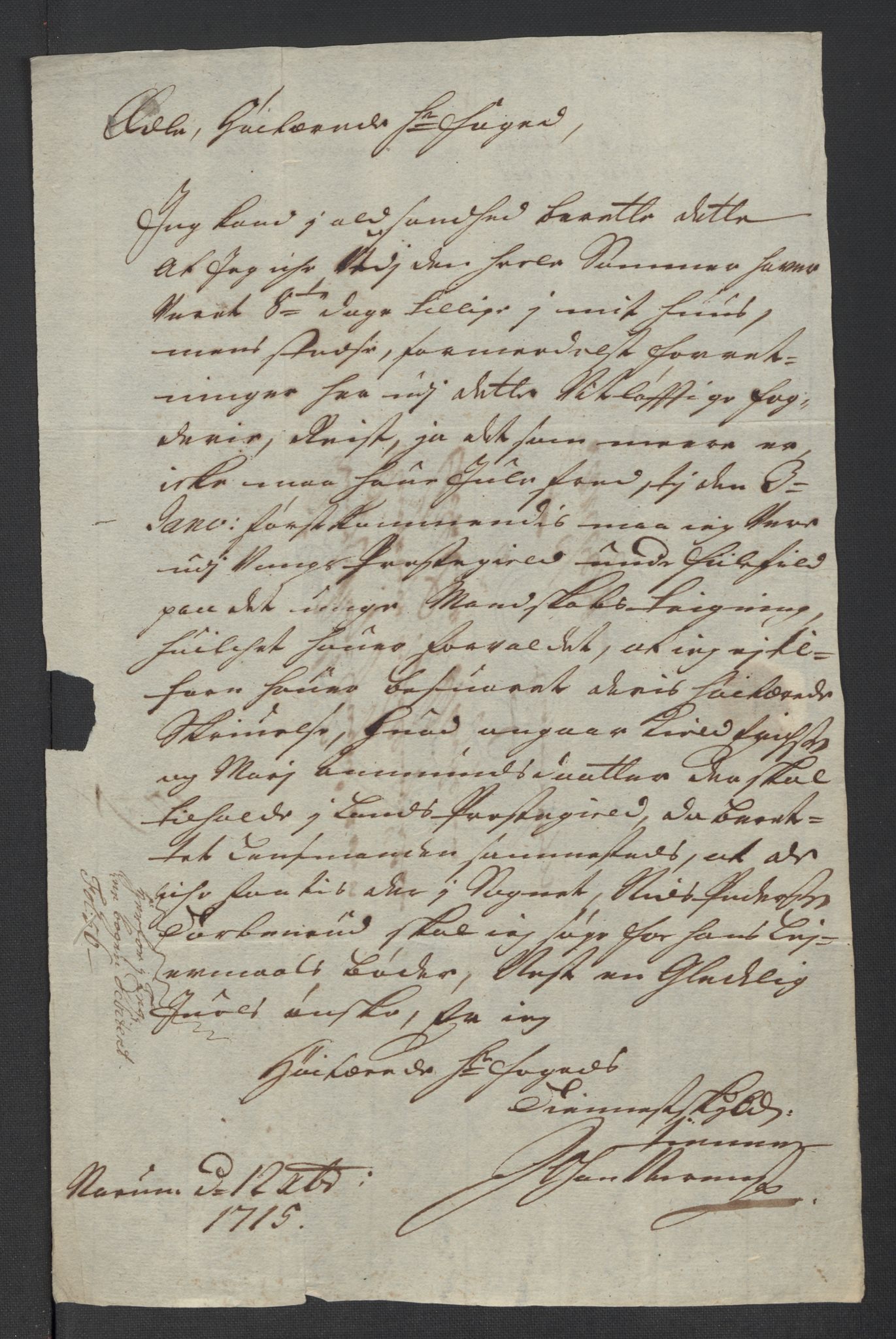 Rentekammeret inntil 1814, Reviderte regnskaper, Fogderegnskap, AV/RA-EA-4092/R23/L1473: Fogderegnskap Ringerike og Hallingdal, 1715, s. 224