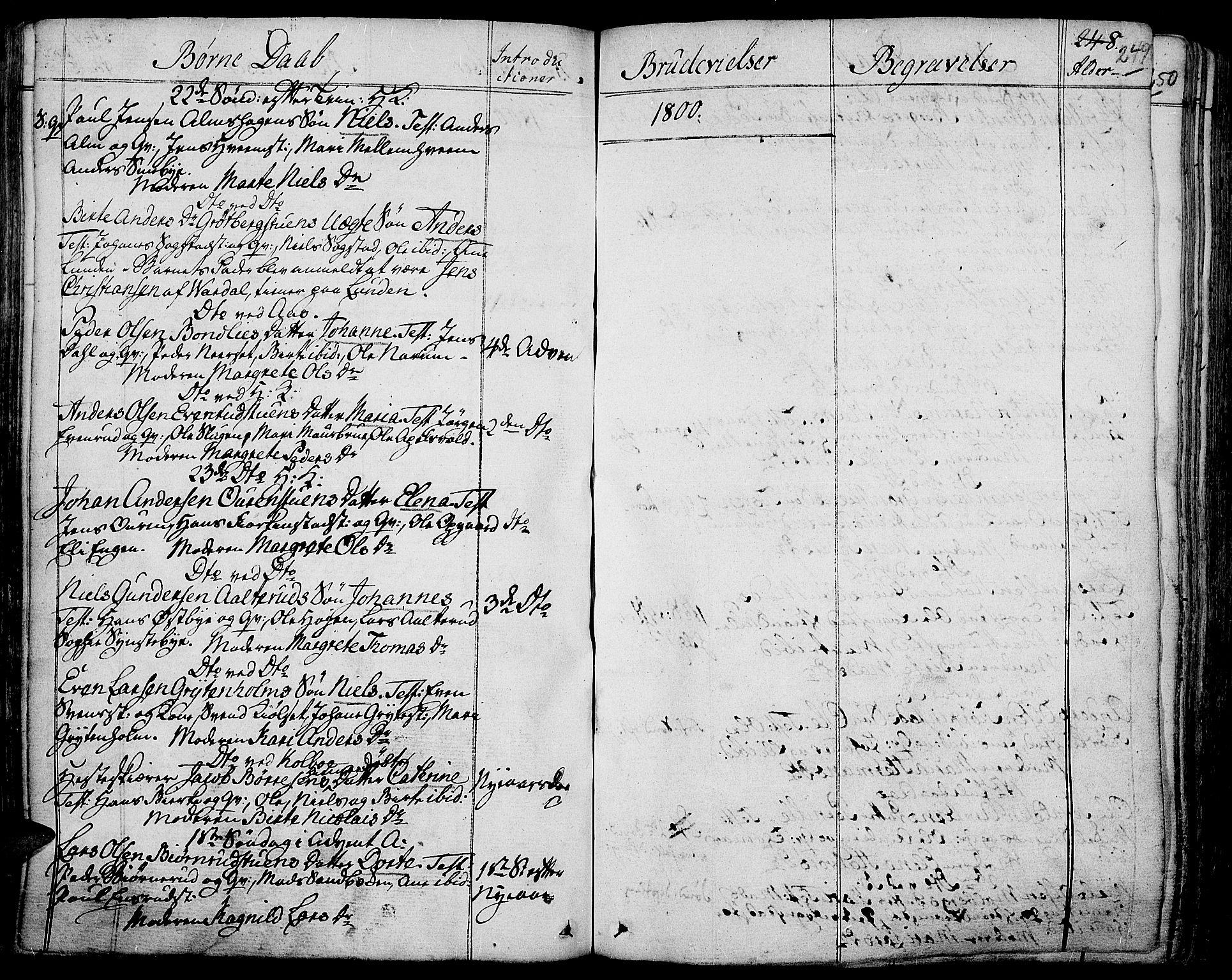 Toten prestekontor, AV/SAH-PREST-102/H/Ha/Haa/L0007: Ministerialbok nr. 7, 1794-1809, s. 249