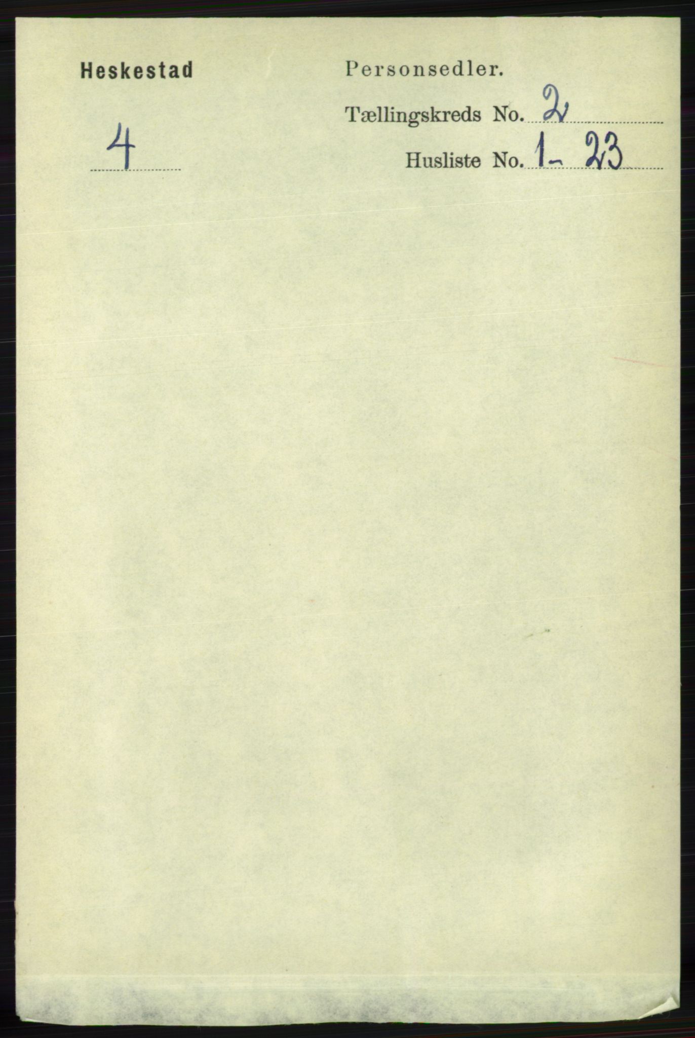 RA, Folketelling 1891 for 1113 Heskestad herred, 1891, s. 270