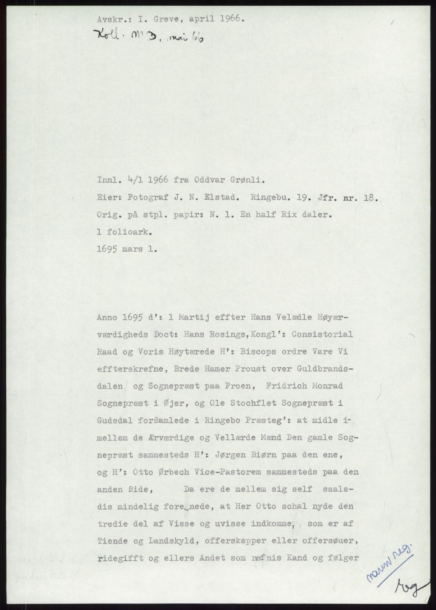 Samlinger til kildeutgivelse, Diplomavskriftsamlingen, AV/RA-EA-4053/H/Ha, s. 2006