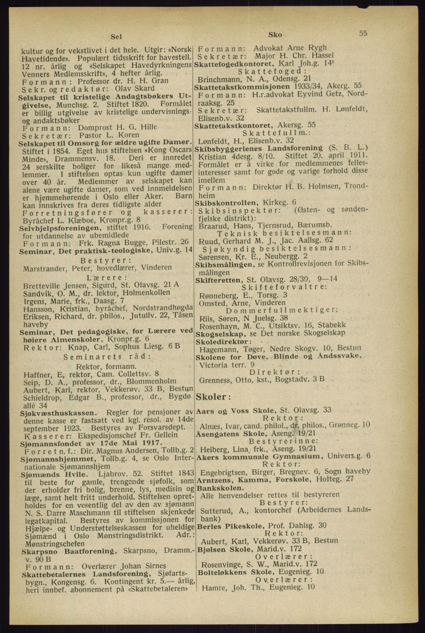 Kristiania/Oslo adressebok, PUBL/-, 1933, s. 55