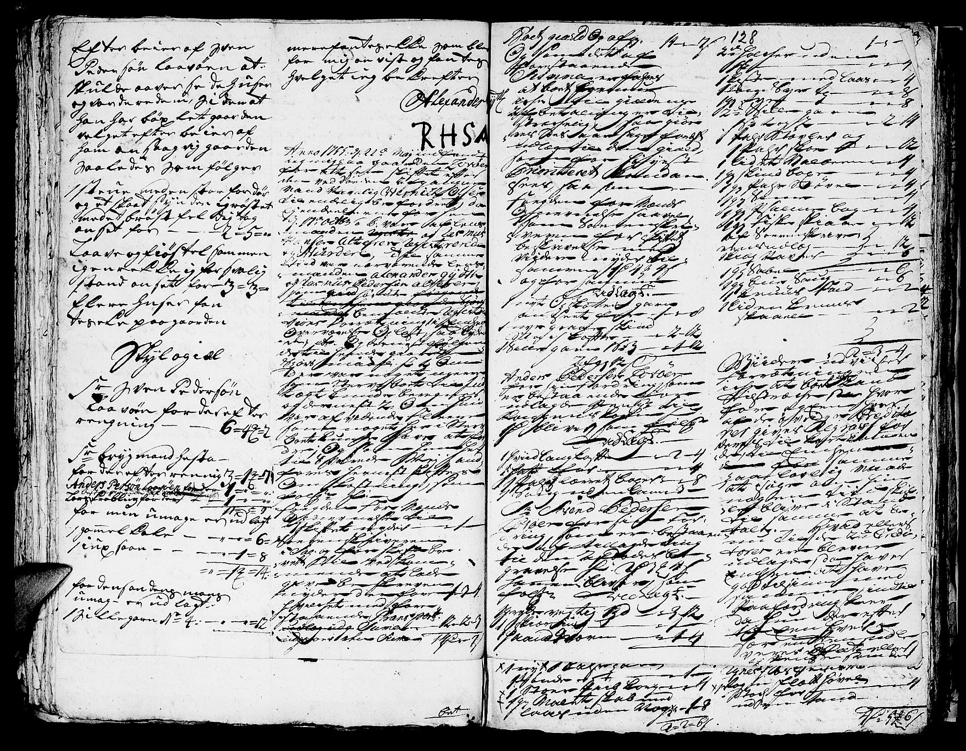 Helgeland sorenskriveri, SAT/A-0004/3/3A/L0034: Konseptprotokoll 19, 1755, s. 127b-128a