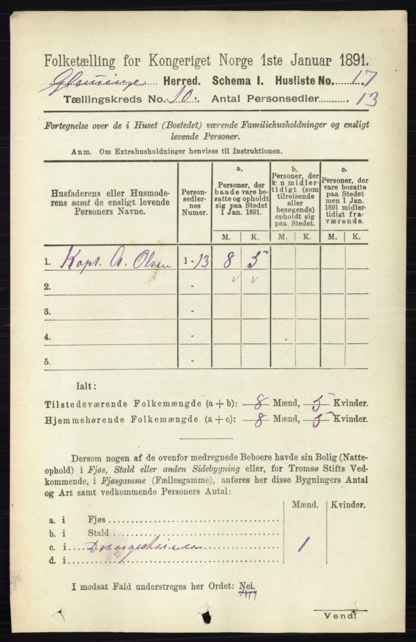 RA, Folketelling 1891 for 0132 Glemmen herred, 1891, s. 9917