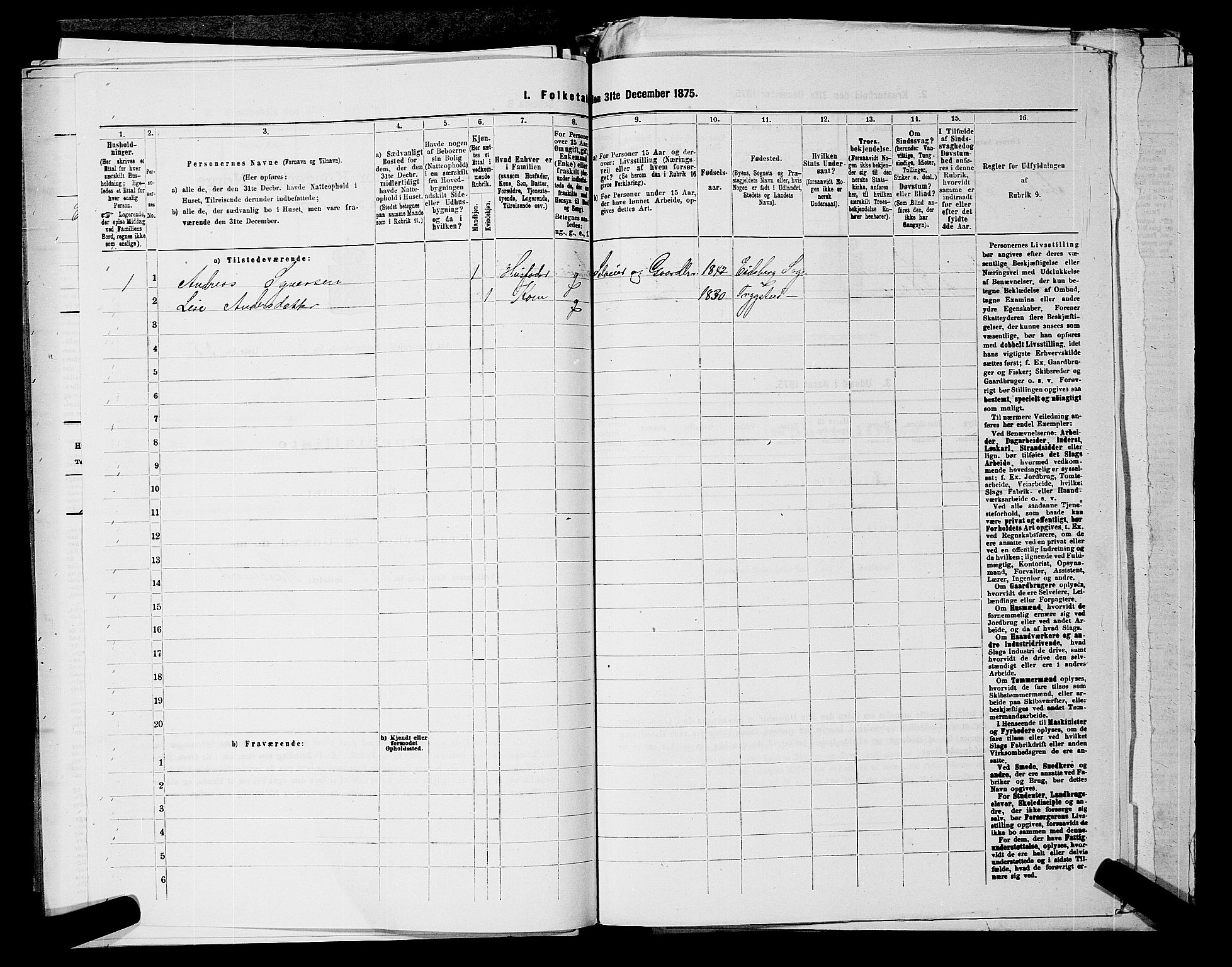 RA, Folketelling 1875 for 0214P Ås prestegjeld, 1875, s. 497