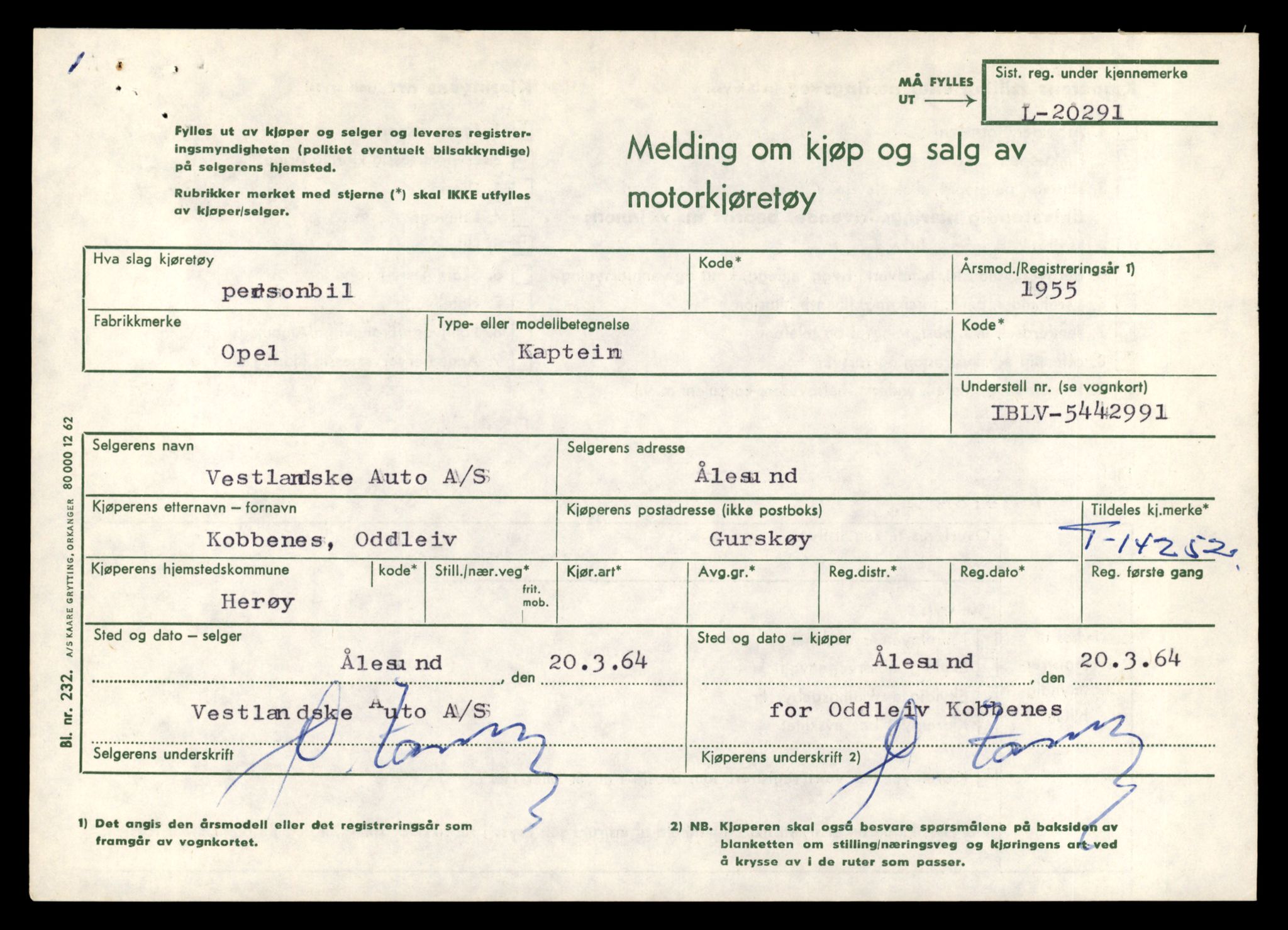 Møre og Romsdal vegkontor - Ålesund trafikkstasjon, AV/SAT-A-4099/F/Fe/L0044: Registreringskort for kjøretøy T 14205 - T 14319, 1927-1998, s. 1390