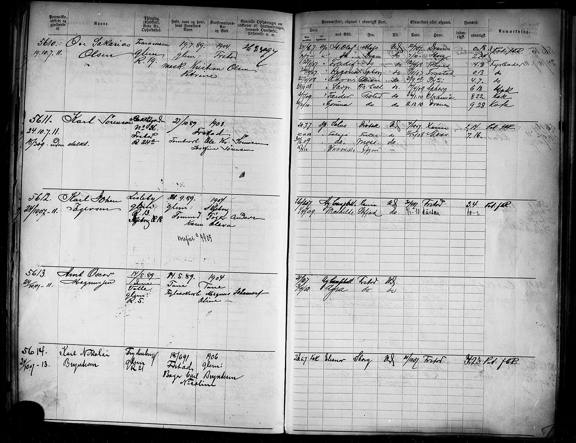Fredrikstad mønstringskontor, AV/SAO-A-10569b/F/Fc/Fca/L0008: Annotasjonsrulle, 1898-1916, s. 341