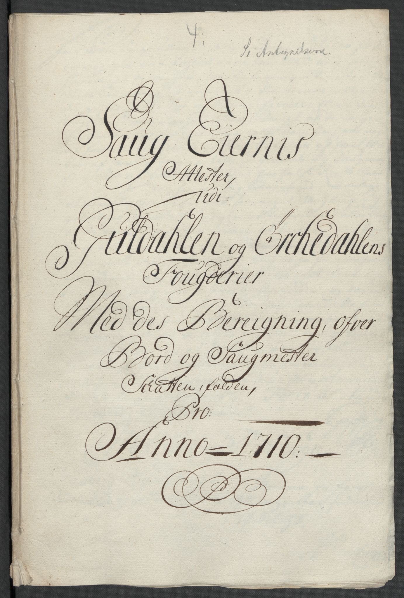 Rentekammeret inntil 1814, Reviderte regnskaper, Fogderegnskap, AV/RA-EA-4092/R60/L3960: Fogderegnskap Orkdal og Gauldal, 1710, s. 115