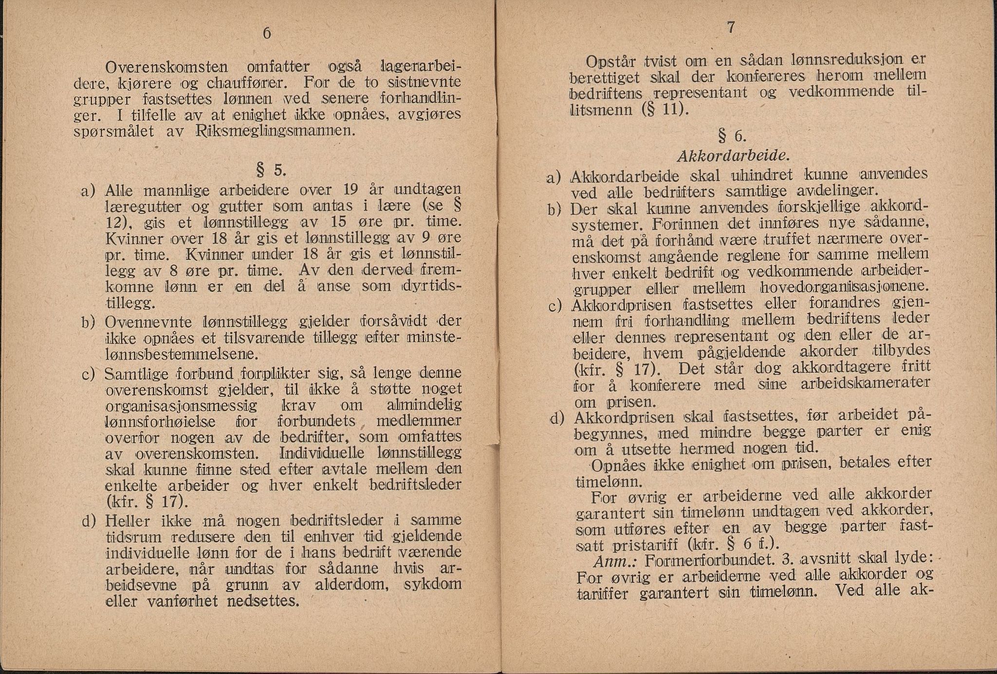 Norsk jern- og metallarbeiderforbund, AAB/ARK-1659/O/L0001/0010: Verkstedsoverenskomsten / Verkstedsoverenskomsten, 1925