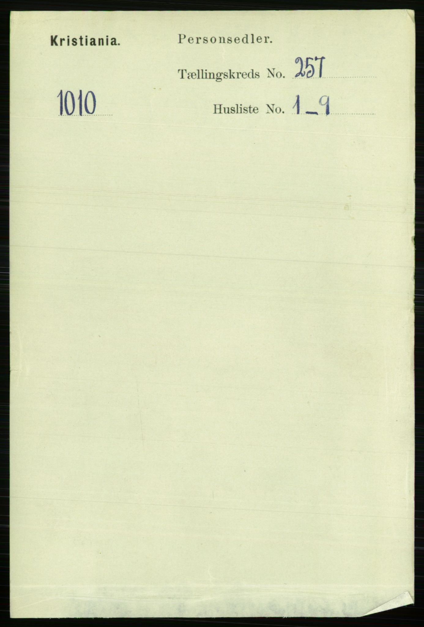 RA, Folketelling 1891 for 0301 Kristiania kjøpstad, 1891, s. 156476