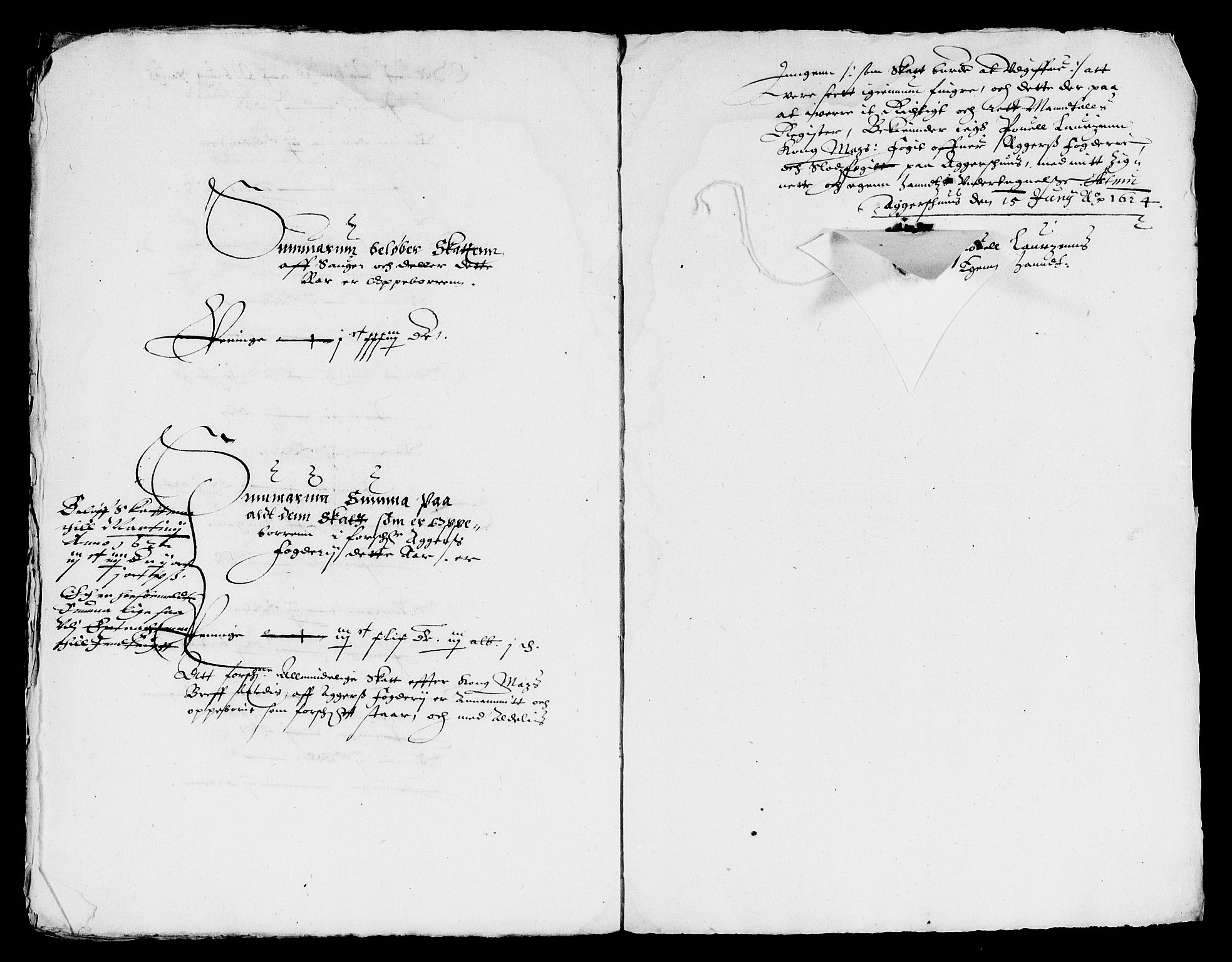 Rentekammeret inntil 1814, Reviderte regnskaper, Lensregnskaper, RA/EA-5023/R/Rb/Rba/L0066: Akershus len, 1623-1624