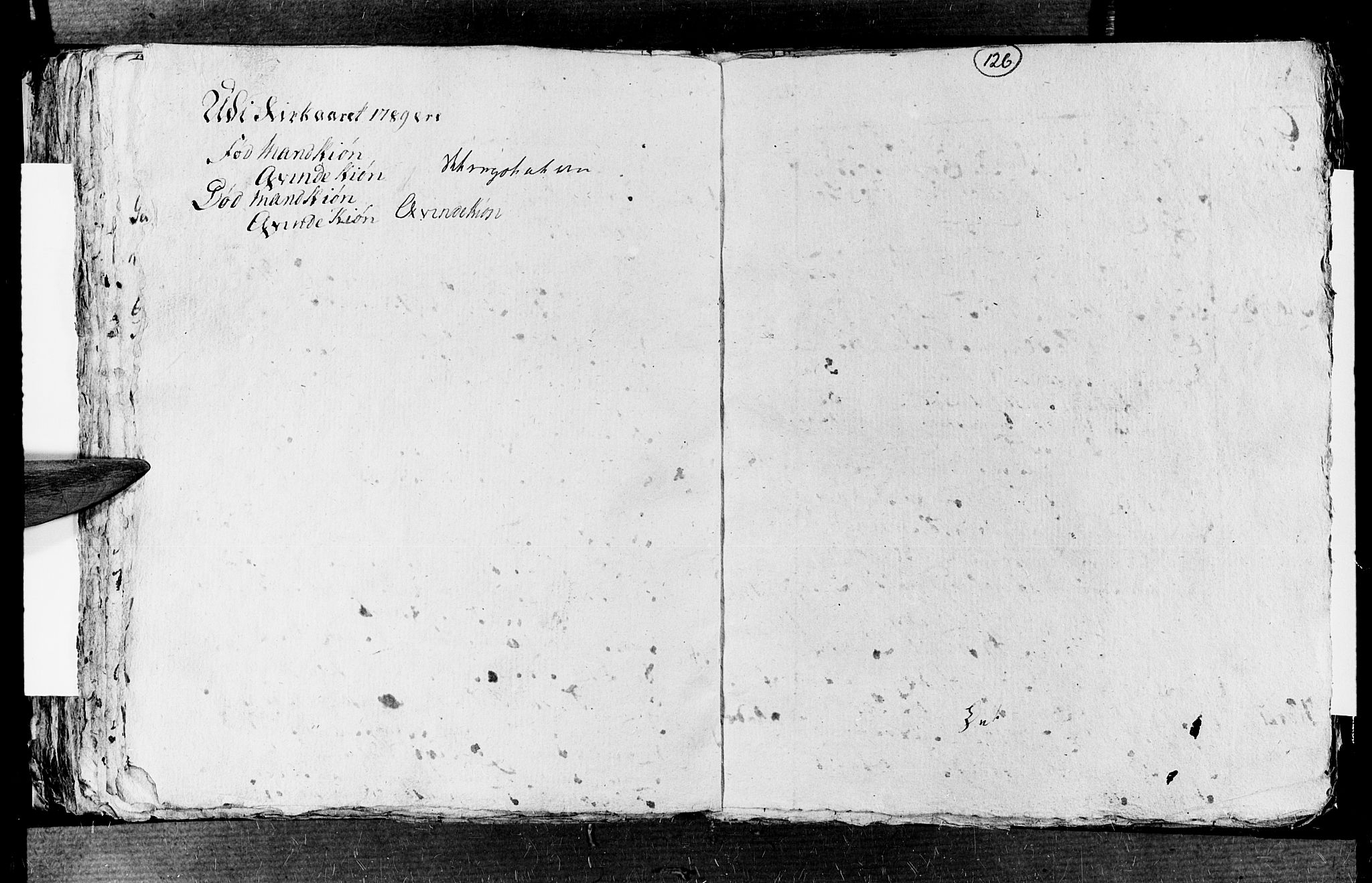 Øyestad sokneprestkontor, SAK/1111-0049/F/Fb/L0001: Klokkerbok nr. B 1, 1780-1794, s. 126