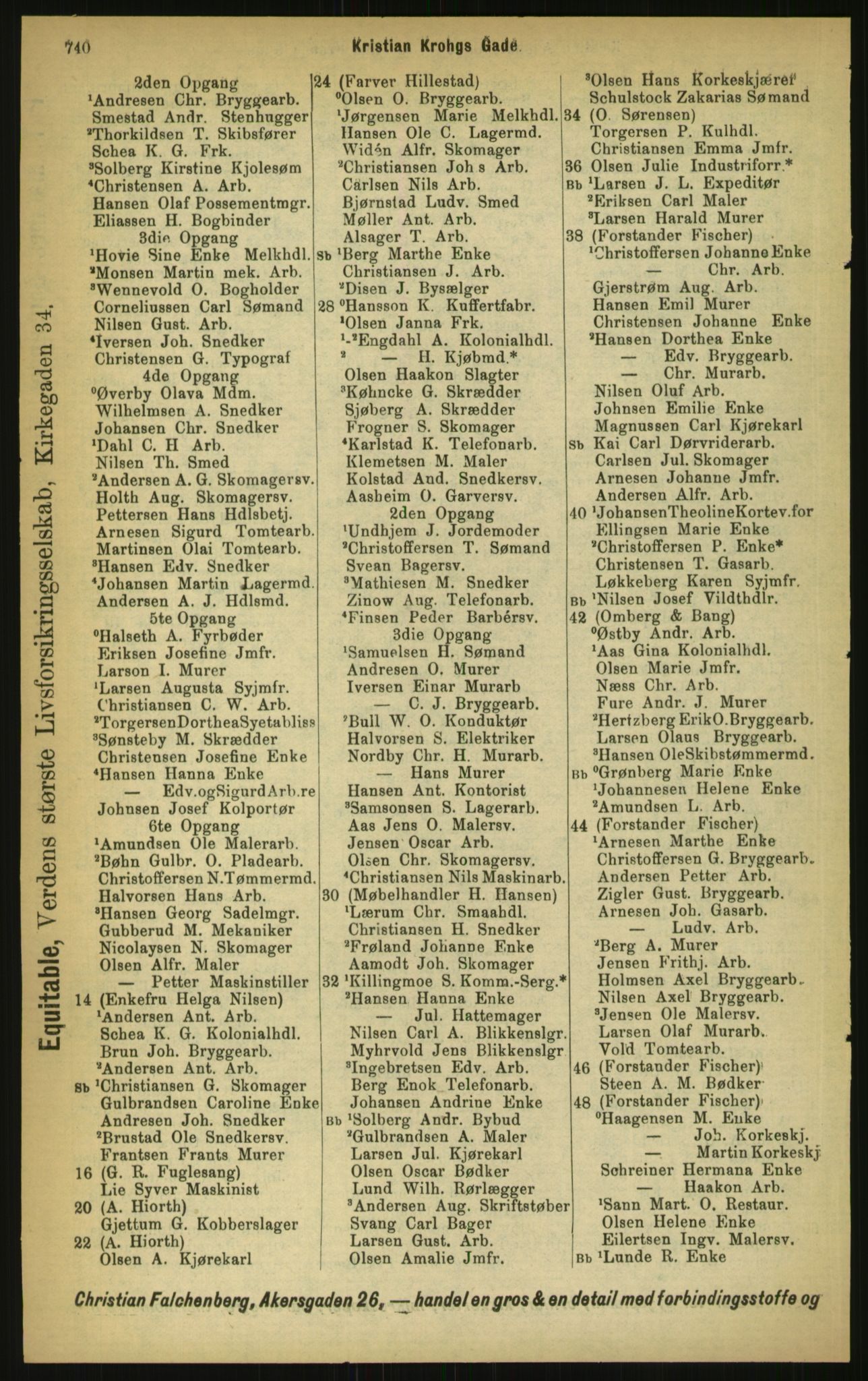 Kristiania/Oslo adressebok, PUBL/-, 1897, s. 740