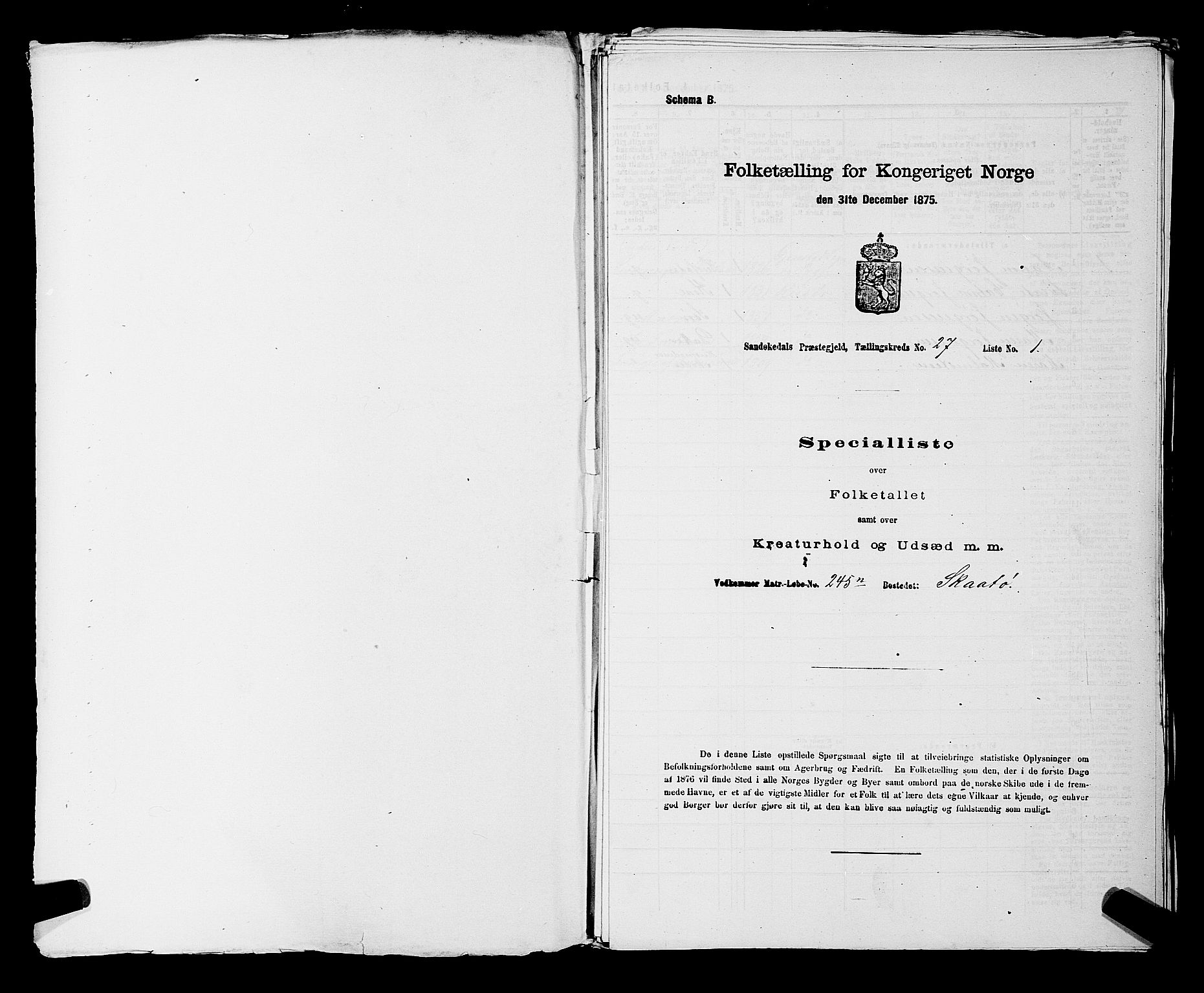 SAKO, Folketelling 1875 for 0816P Sannidal prestegjeld, 1875, s. 2105