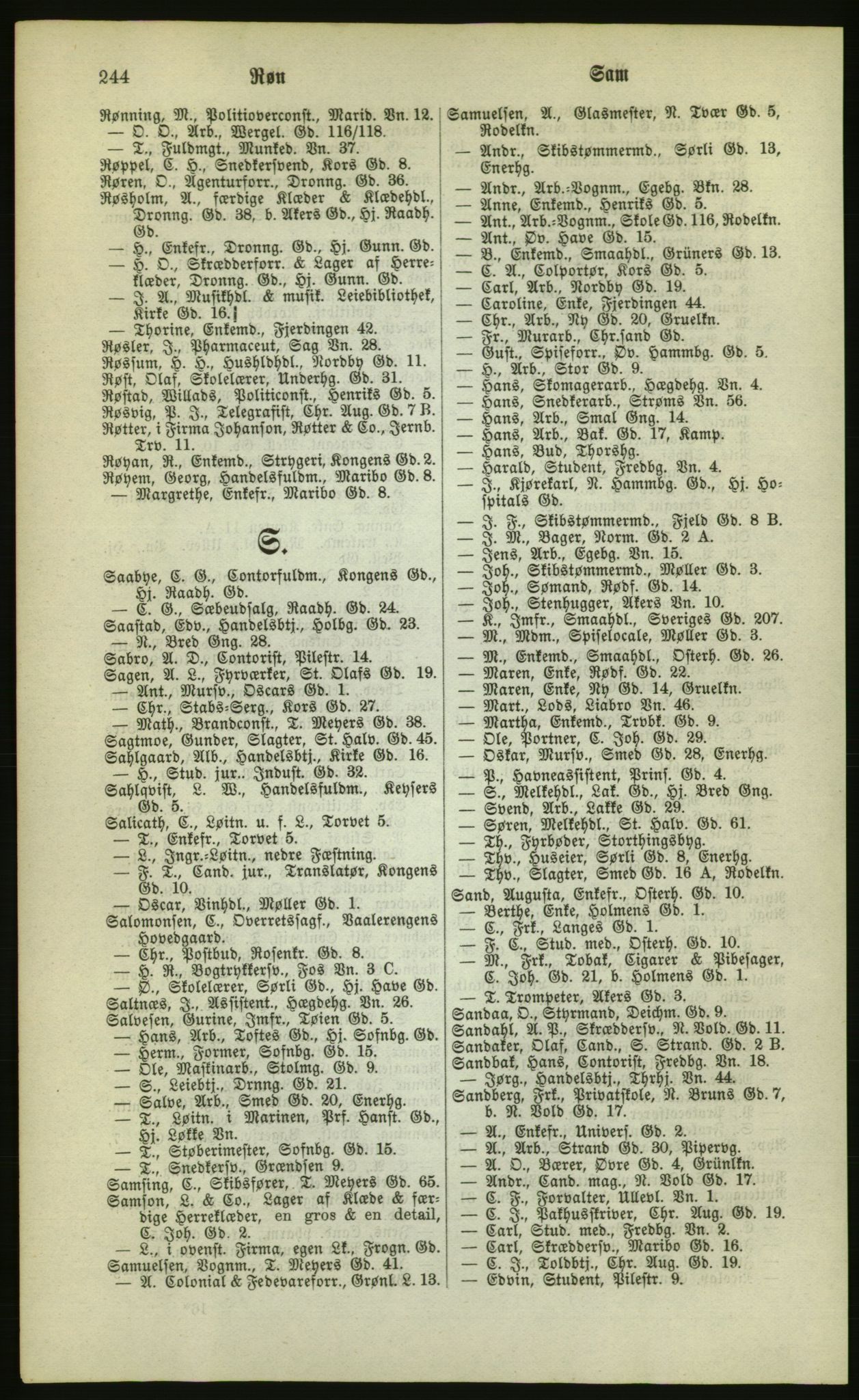 Kristiania/Oslo adressebok, PUBL/-, 1880, s. 244