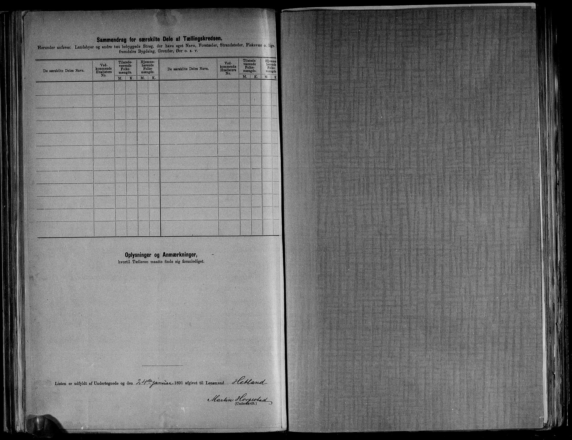 RA, Folketelling 1891 for 1117 Ogna herred, 1891, s. 8