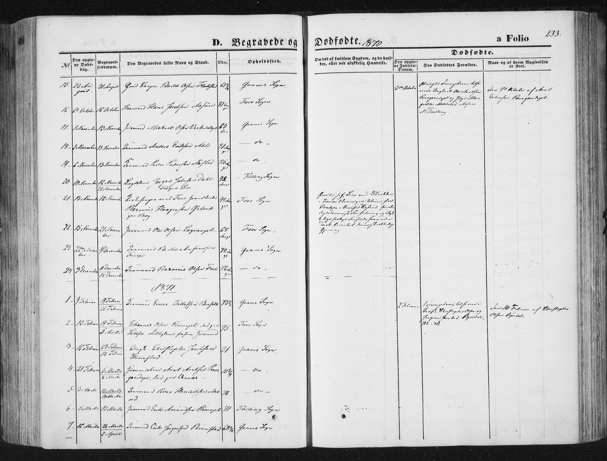 Ministerialprotokoller, klokkerbøker og fødselsregistre - Nord-Trøndelag, SAT/A-1458/746/L0447: Ministerialbok nr. 746A06, 1860-1877, s. 233