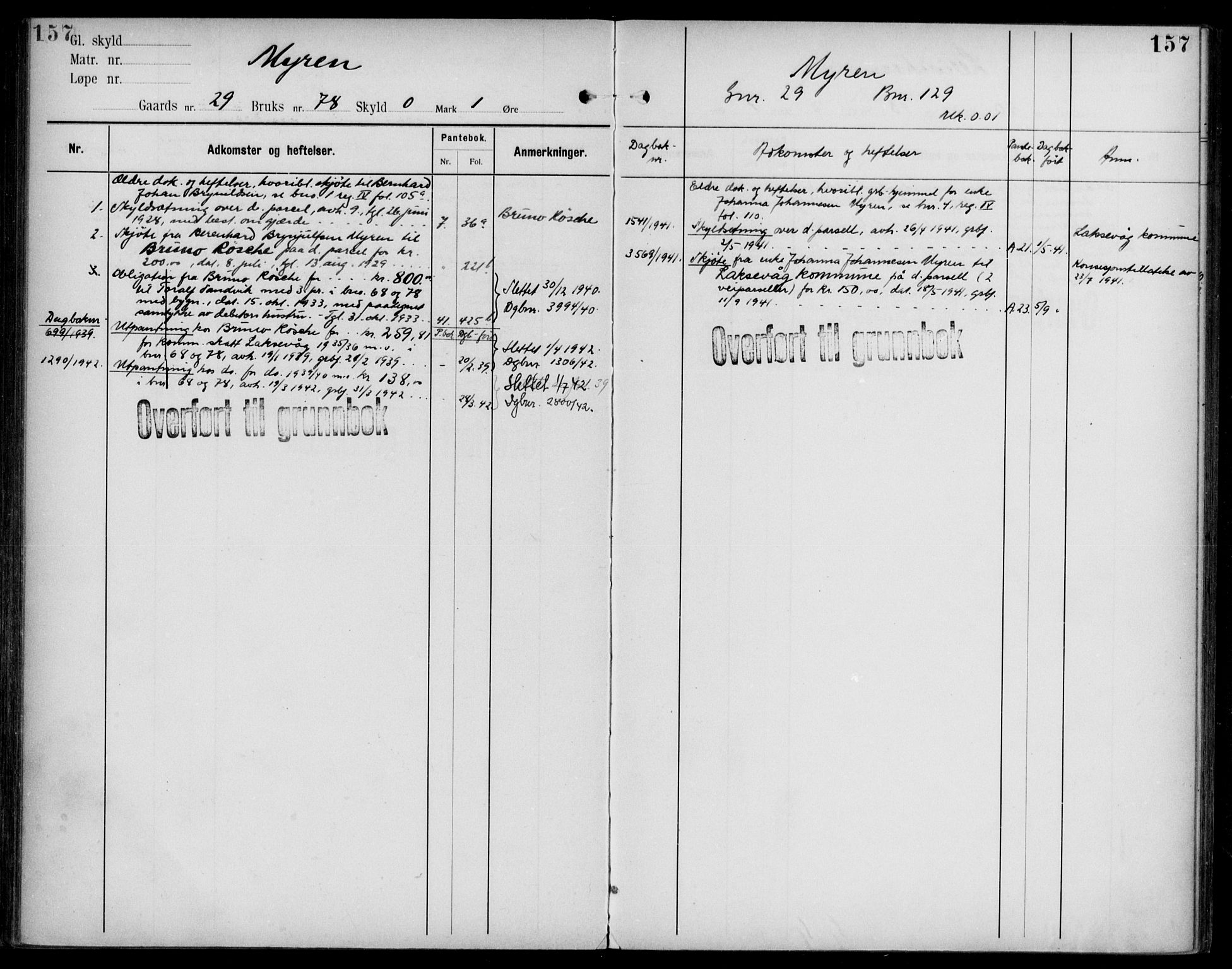 Midhordland sorenskriveri, AV/SAB-A-3001/1/G/Ga/Gab/L0108: Panteregister nr. II.A.b.108, s. 157