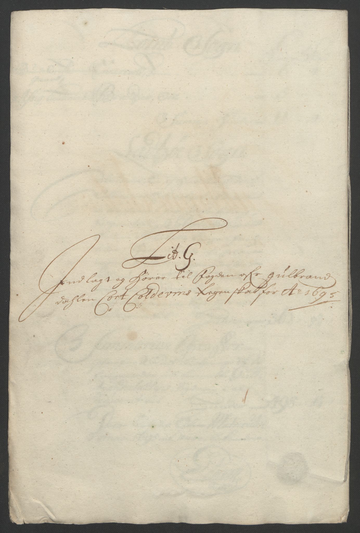 Rentekammeret inntil 1814, Reviderte regnskaper, Fogderegnskap, RA/EA-4092/R17/L1169: Fogderegnskap Gudbrandsdal, 1695, s. 138