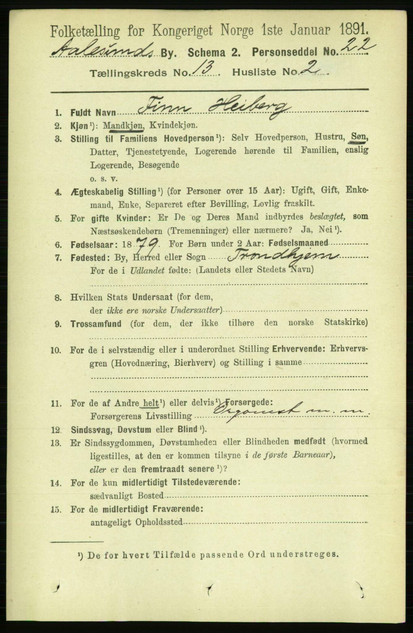 RA, Folketelling 1891 for 1501 Ålesund kjøpstad, 1891, s. 7935