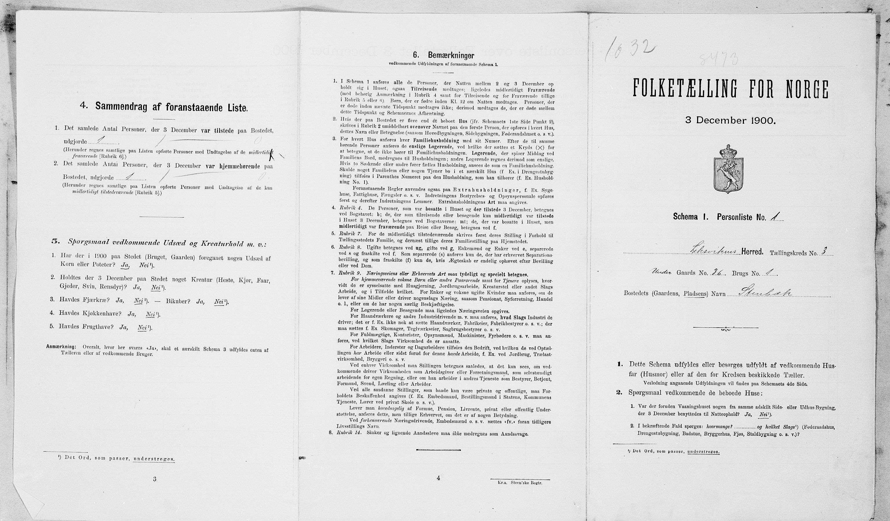 SAT, Folketelling 1900 for 1718 Leksvik herred, 1900, s. 36