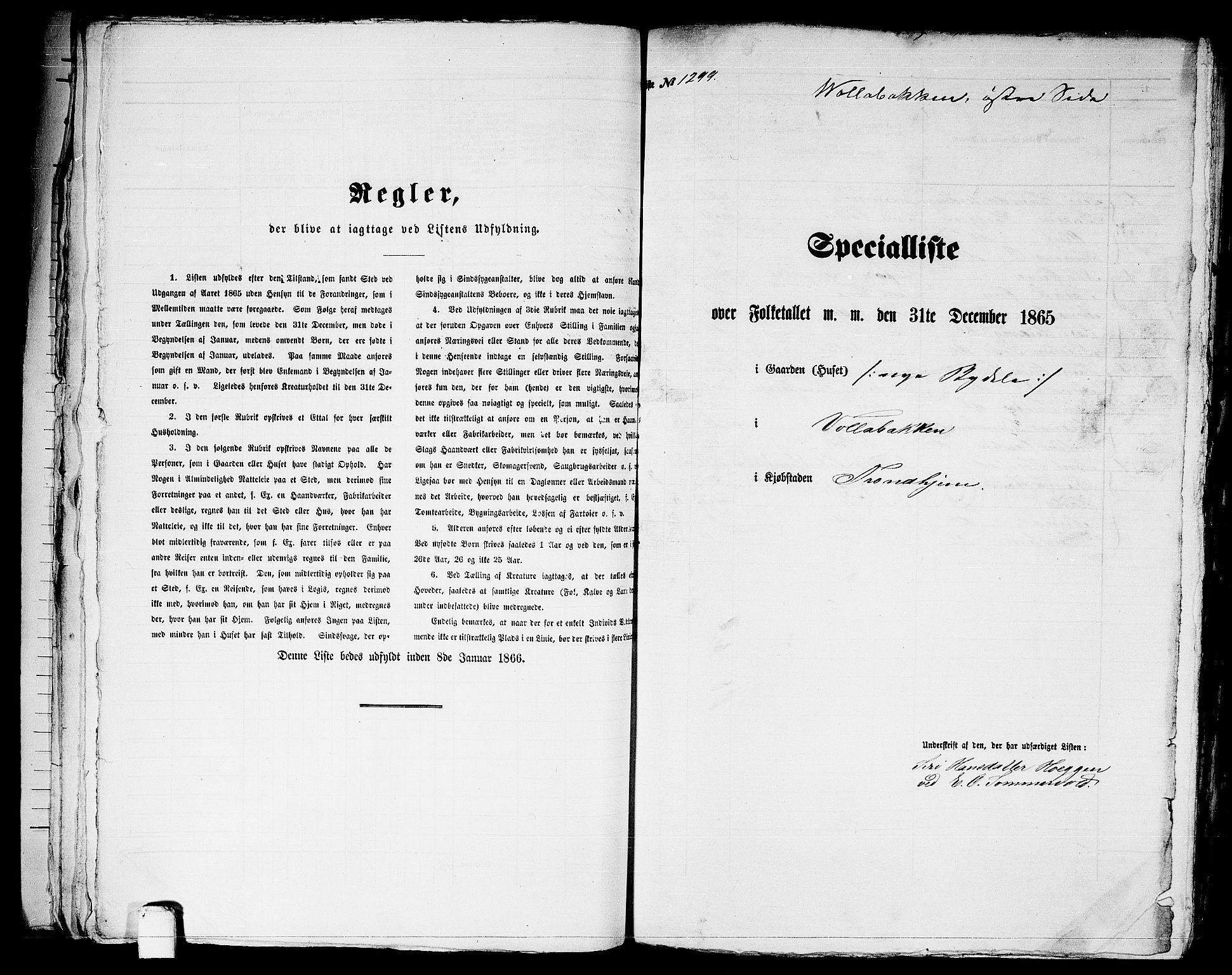 RA, Folketelling 1865 for 1601 Trondheim kjøpstad, 1865, s. 2697