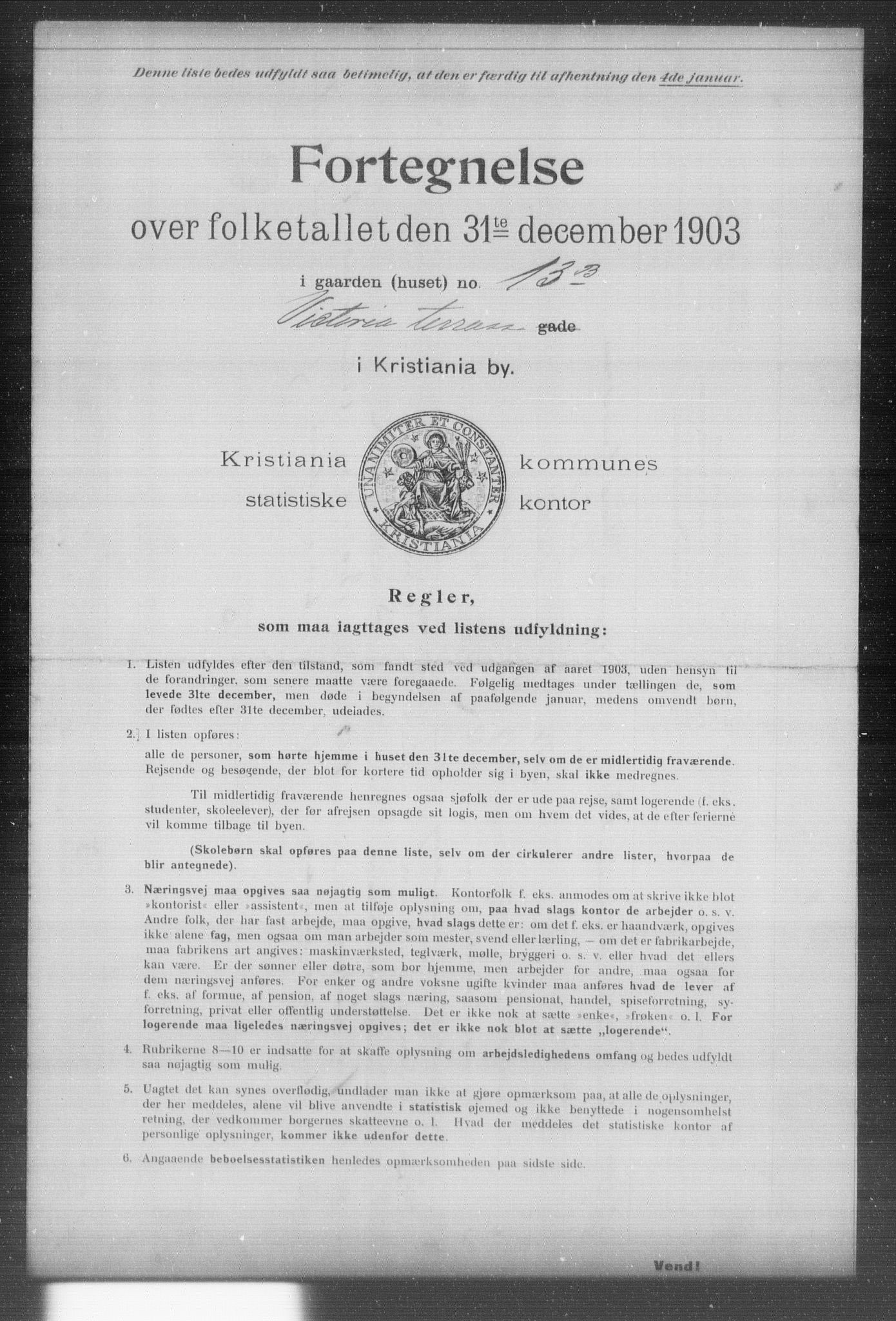 OBA, Kommunal folketelling 31.12.1903 for Kristiania kjøpstad, 1903, s. 23767