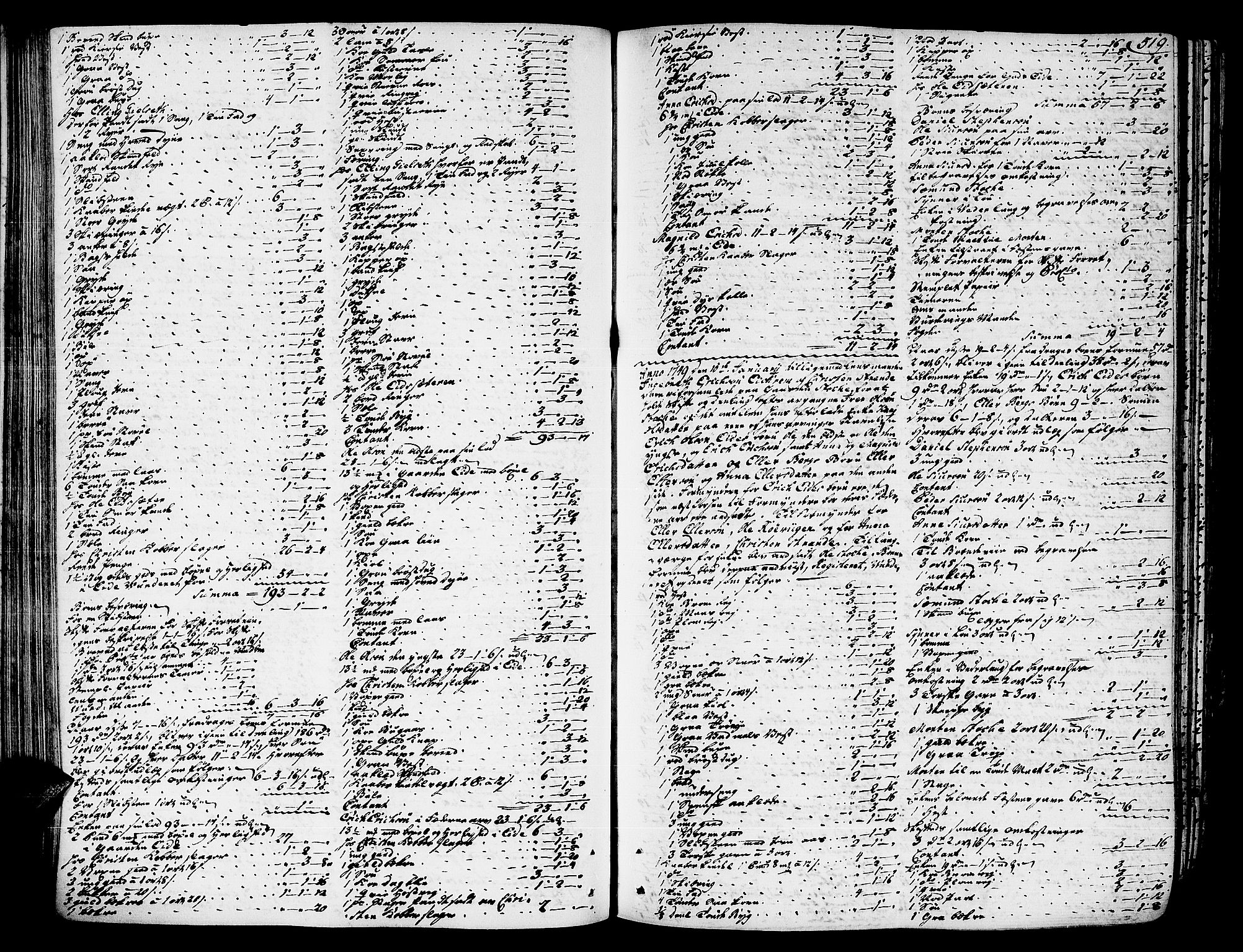 Romsdal sorenskriveri, AV/SAT-A-4149/1/3/3A/L0007: Skifteprotokoll, 1740-1751, s. 518b-519a