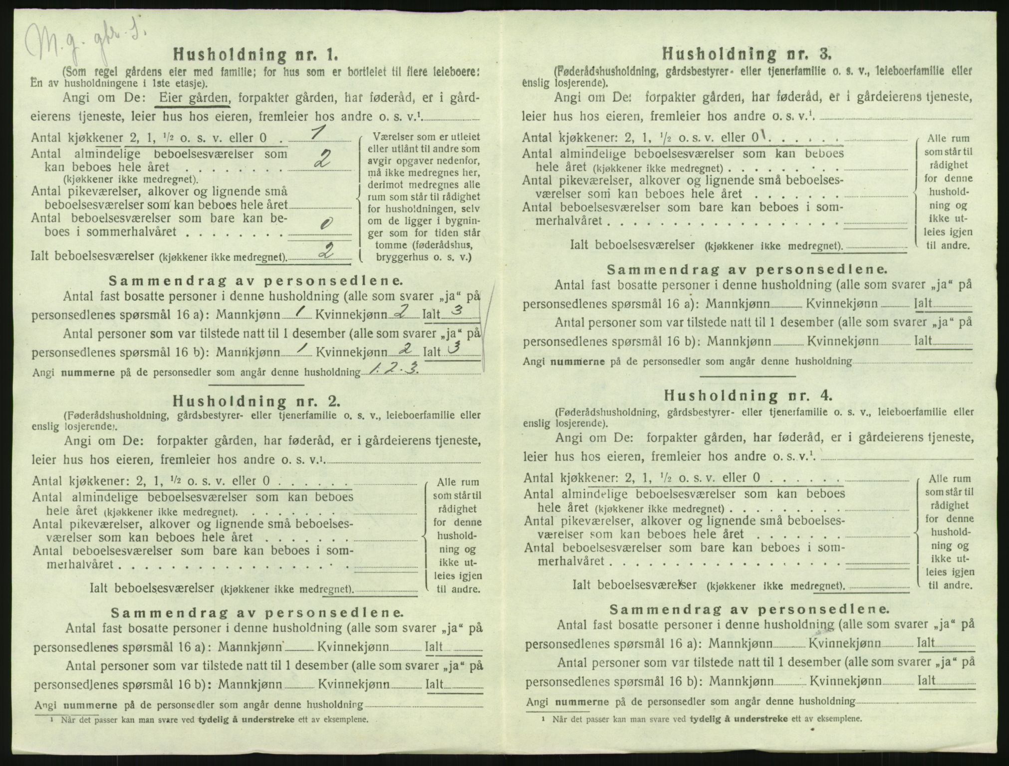 SAK, Folketelling 1920 for 1034 Hægebostad herred, 1920, s. 514