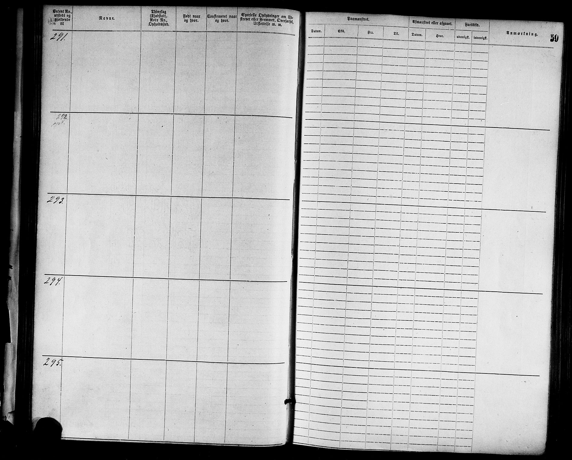 Grimstad mønstringskrets, SAK/2031-0013/F/Fa/L0001: Annotasjonsrulle nr 1-1920 med register, F-1, 1870-1892, s. 81