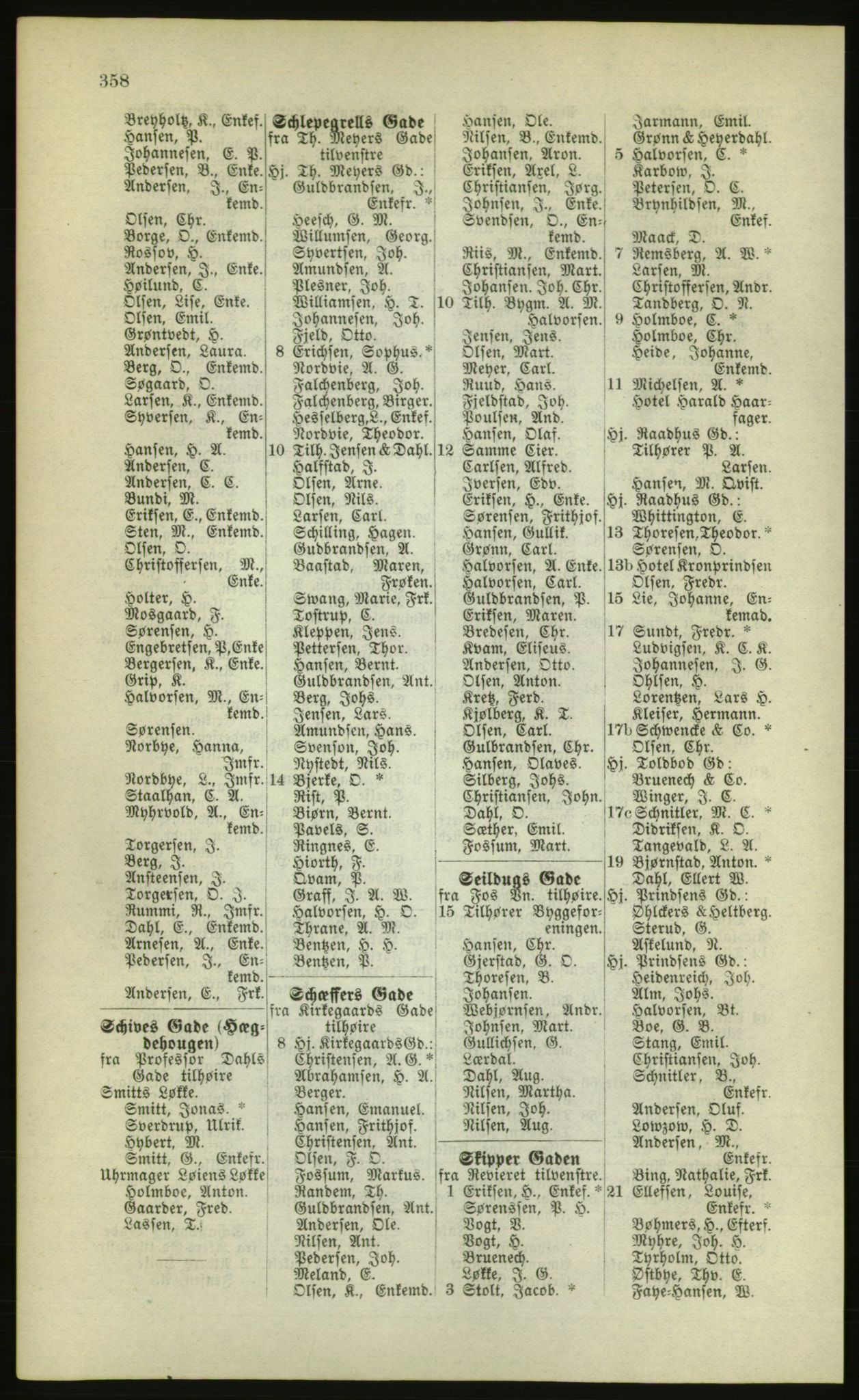 Kristiania/Oslo adressebok, PUBL/-, 1880, s. 358