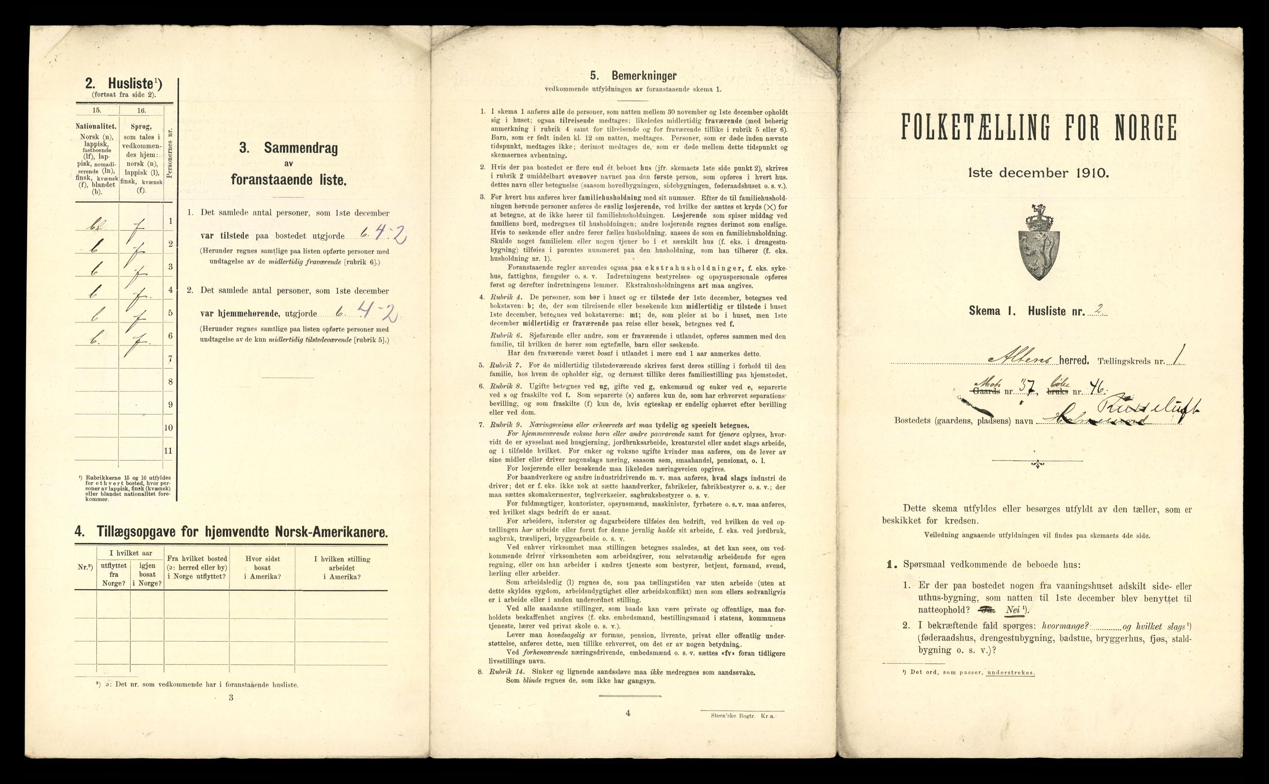 RA, Folketelling 1910 for 2012 Alta herred, 1910, s. 49