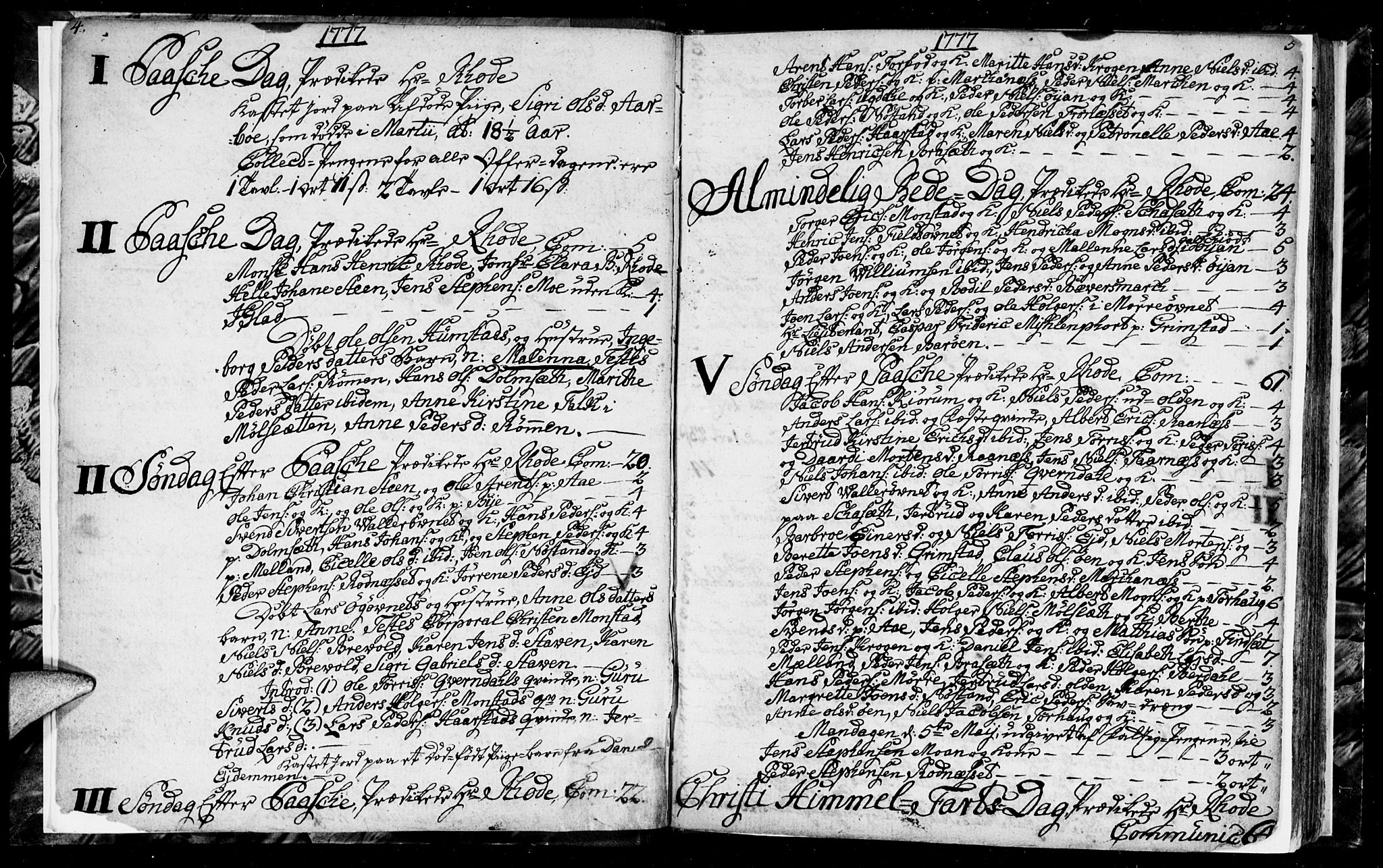 Ministerialprotokoller, klokkerbøker og fødselsregistre - Sør-Trøndelag, SAT/A-1456/655/L0685: Klokkerbok nr. 655C01, 1777-1788, s. 4-5