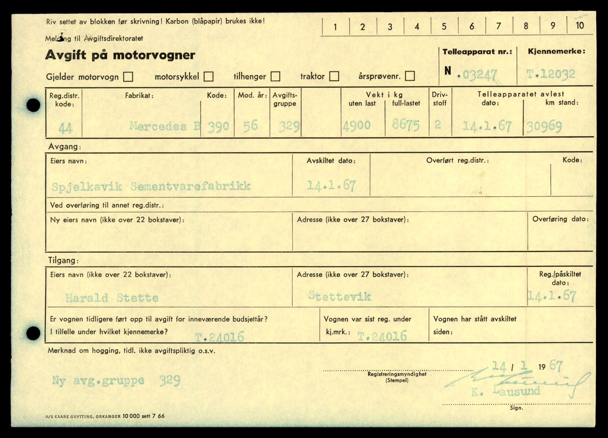 Møre og Romsdal vegkontor - Ålesund trafikkstasjon, SAT/A-4099/F/Fe/L0032: Registreringskort for kjøretøy T 11997 - T 12149, 1927-1998, s. 1059