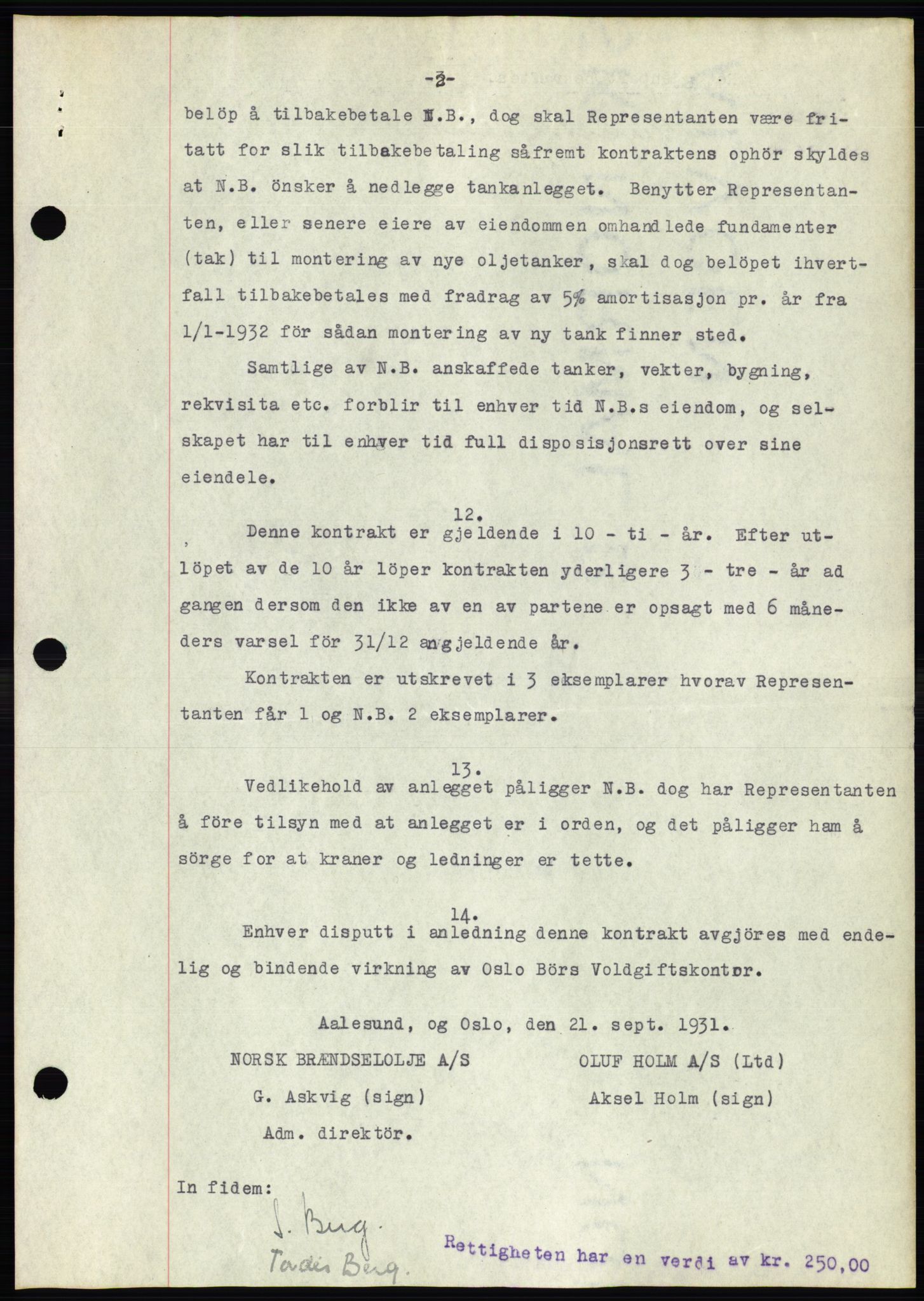 Ålesund byfogd, AV/SAT-A-4384: Pantebok nr. 29, 1931-1932, Tingl.dato: 27.10.1931