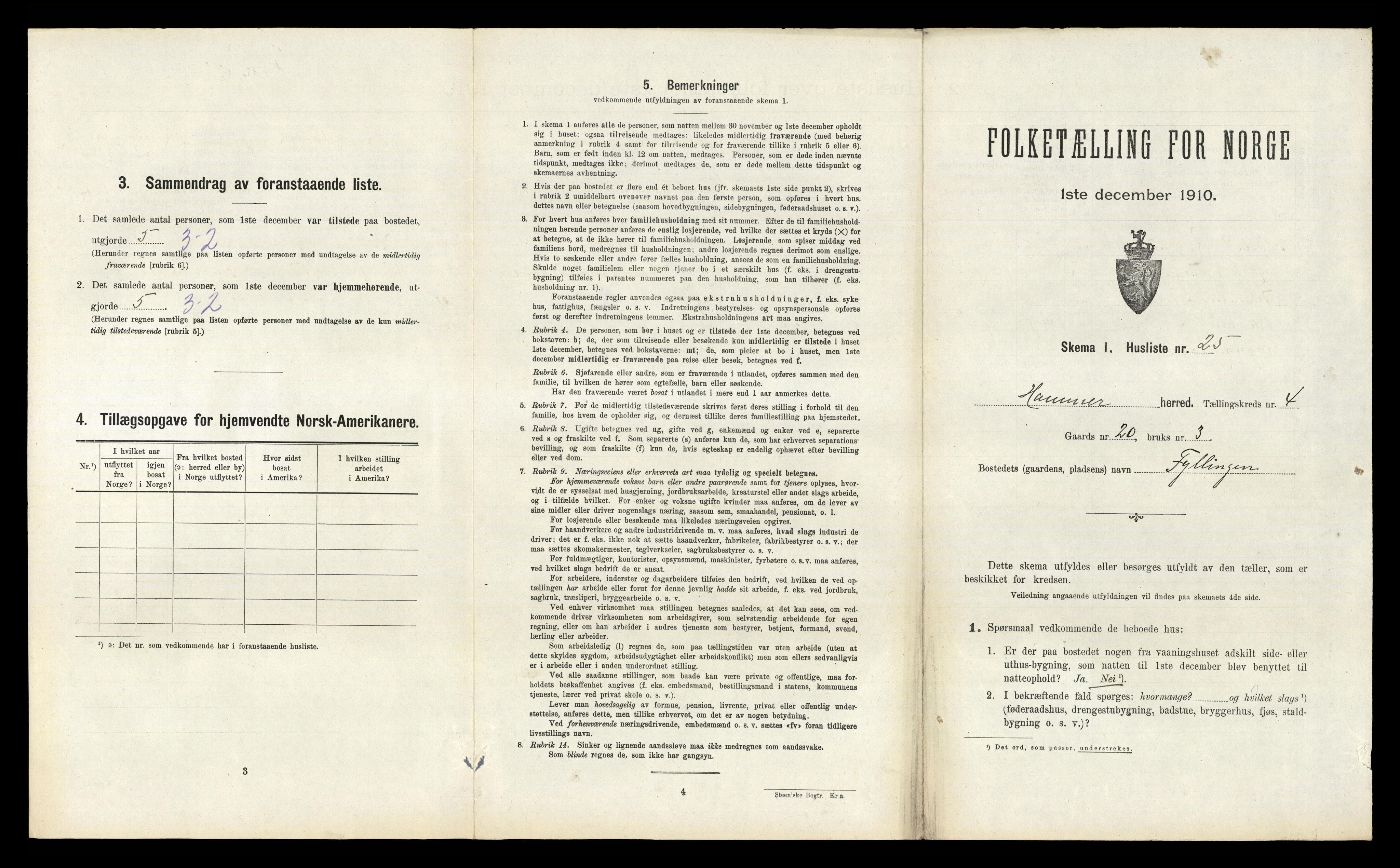 RA, Folketelling 1910 for 1254 Hamre herred, 1910, s. 286