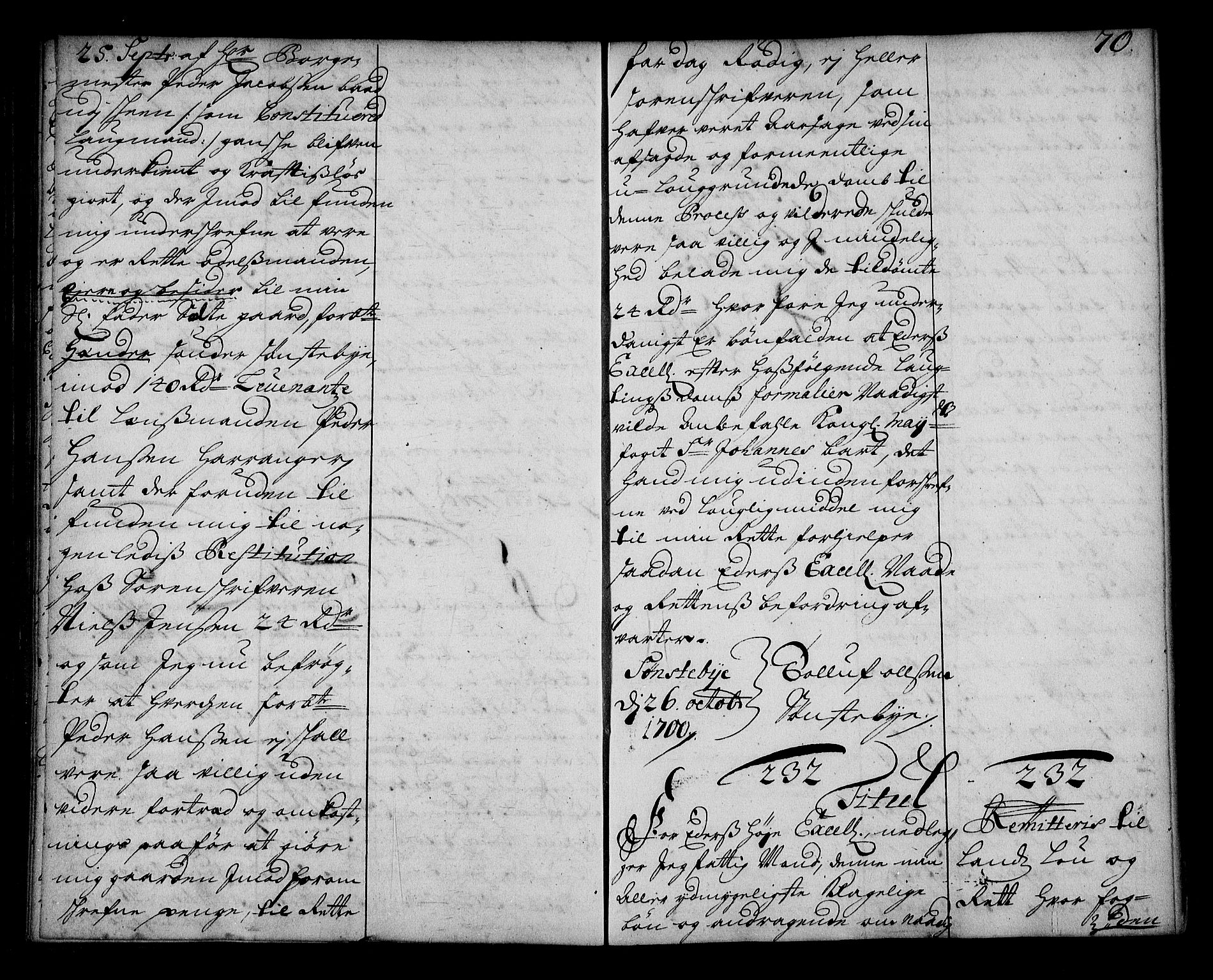 Stattholderembetet 1572-1771, AV/RA-EA-2870/Ae/L0012: Supplikasjons- og resolusjonsprotokoll, 1700, s. 69b-70a