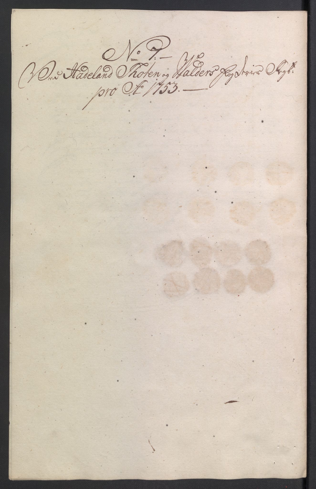 Rentekammeret inntil 1814, Reviderte regnskaper, Fogderegnskap, AV/RA-EA-4092/R18/L1349: Fogderegnskap Hadeland, Toten og Valdres, 1752-1753, s. 434