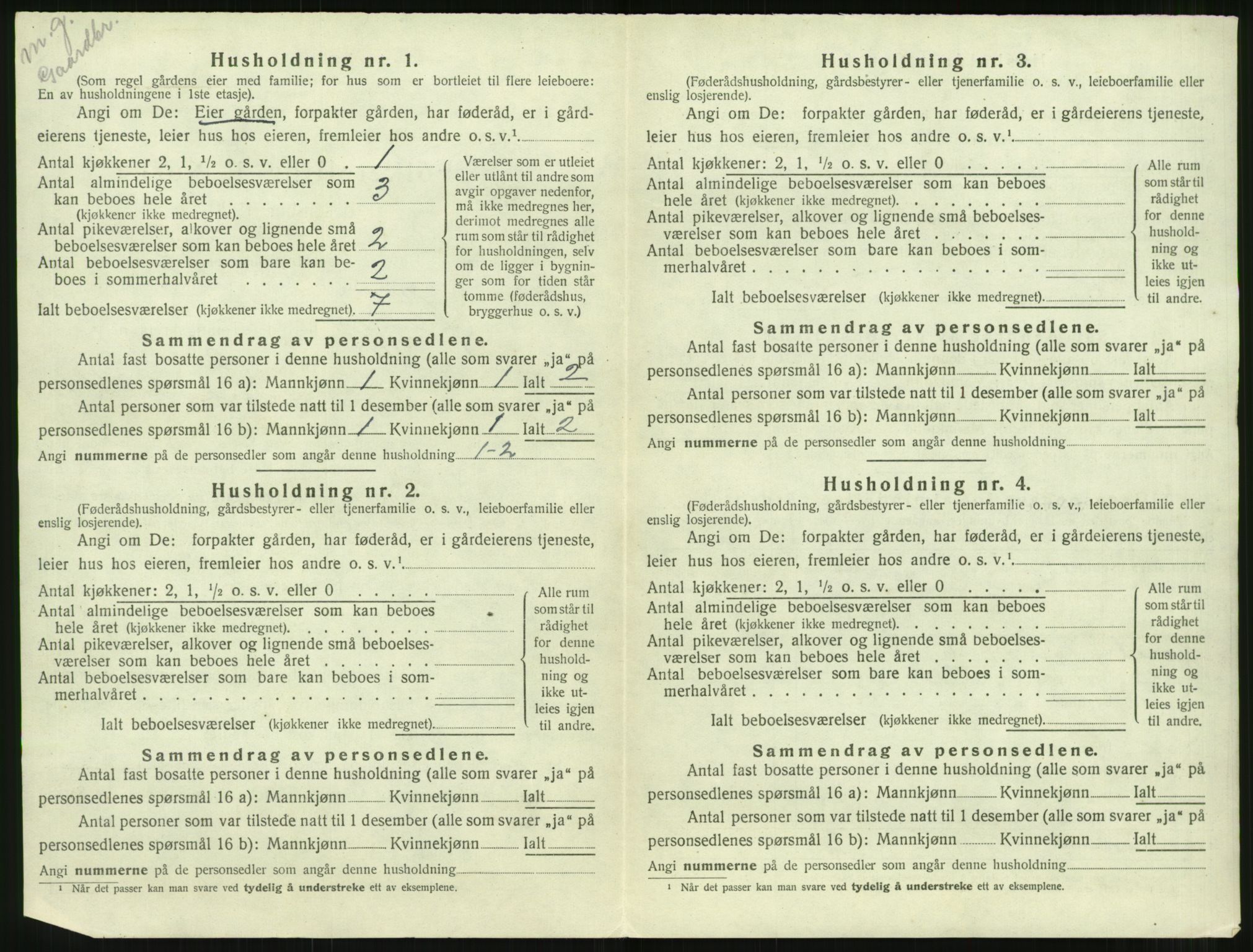 SAT, Folketelling 1920 for 1561 Øksendal herred, 1920, s. 116