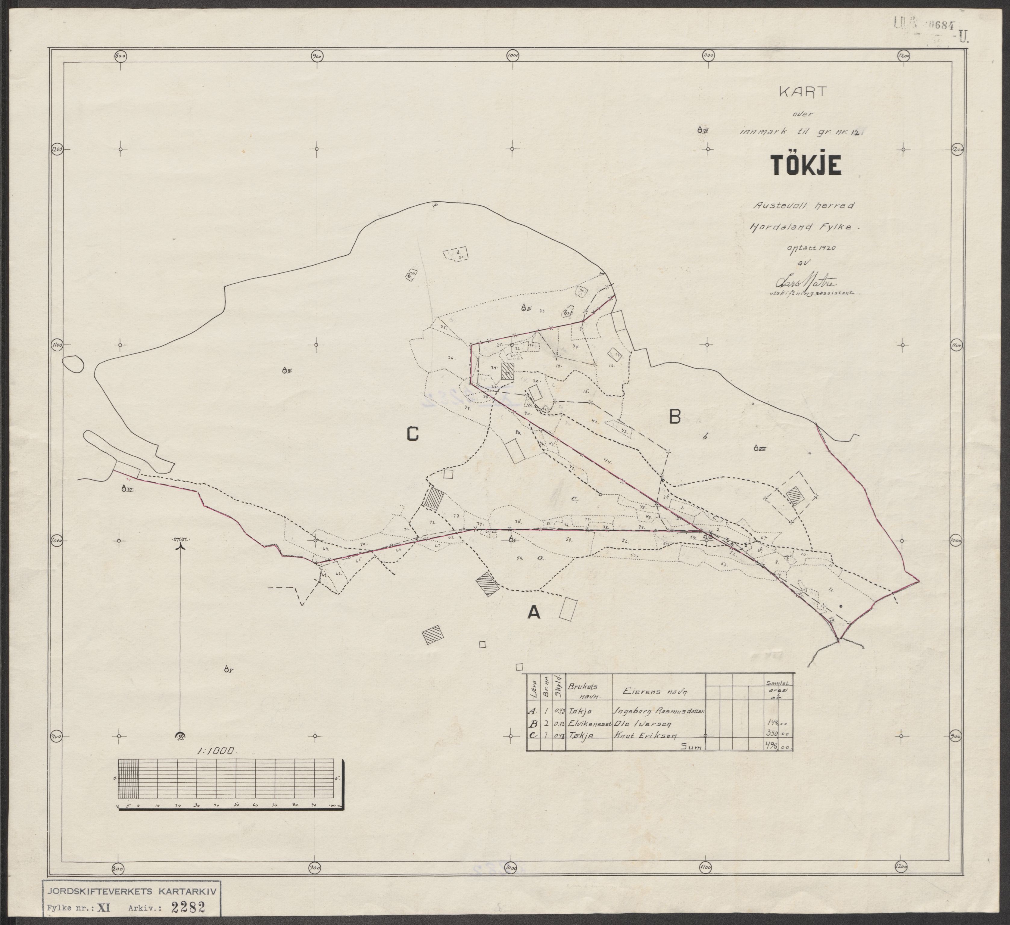 Jordskifteverkets kartarkiv, AV/RA-S-3929/T, 1859-1988, s. 2550