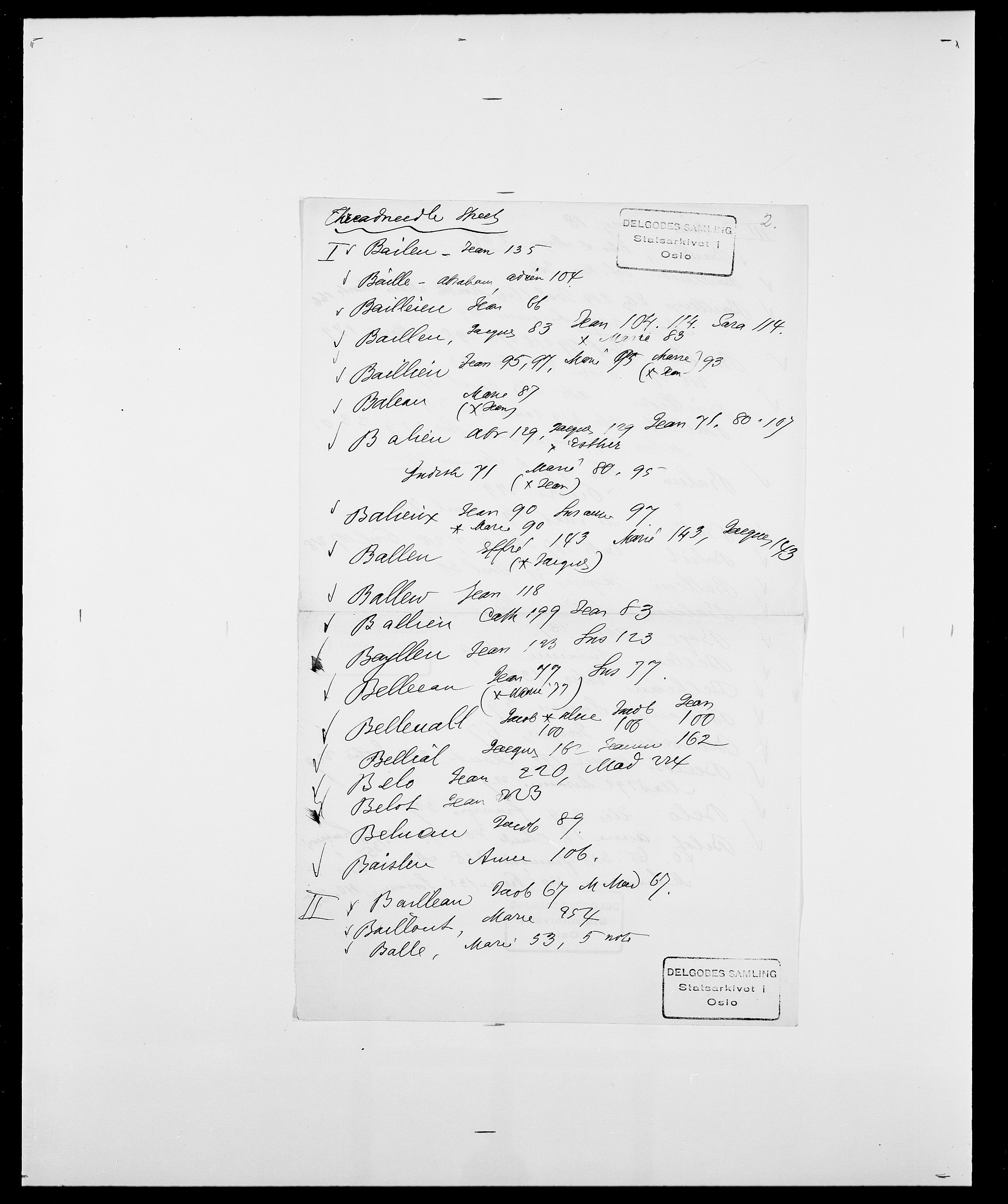 Delgobe, Charles Antoine - samling, AV/SAO-PAO-0038/D/Da/L0003: Barca - Bergen, s. 147