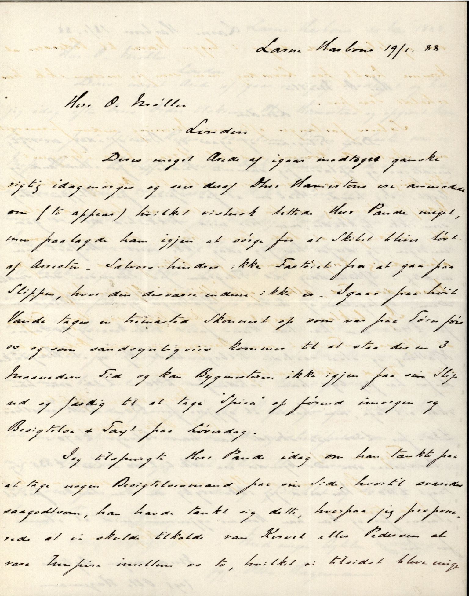 Pa 63 - Østlandske skibsassuranceforening, VEMU/A-1079/G/Ga/L0022/0010: Havaridokumenter / Salvator, Sleipner, Speed, Spica, Stjernen, 1888, s. 105