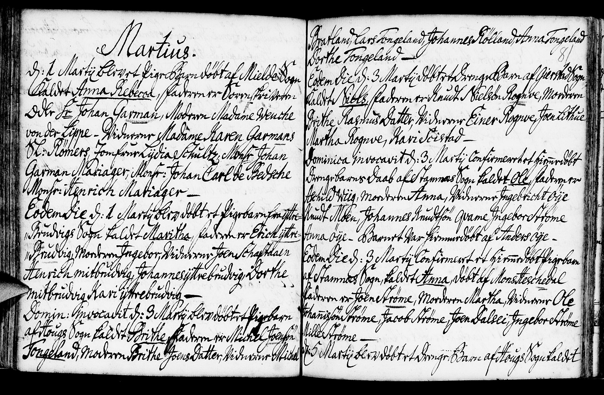 Haus sokneprestembete, SAB/A-75601/H/Haa: Ministerialbok nr. A 6, 1748-1758, s. 81