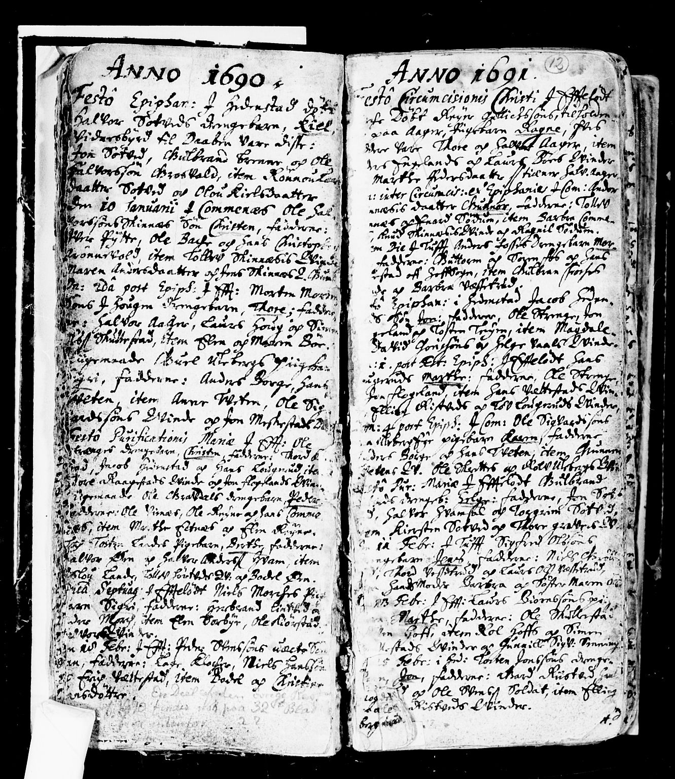 Sandsvær kirkebøker, SAKO/A-244/F/Fa/L0001: Ministerialbok nr. I 1, 1665-1725, s. 12