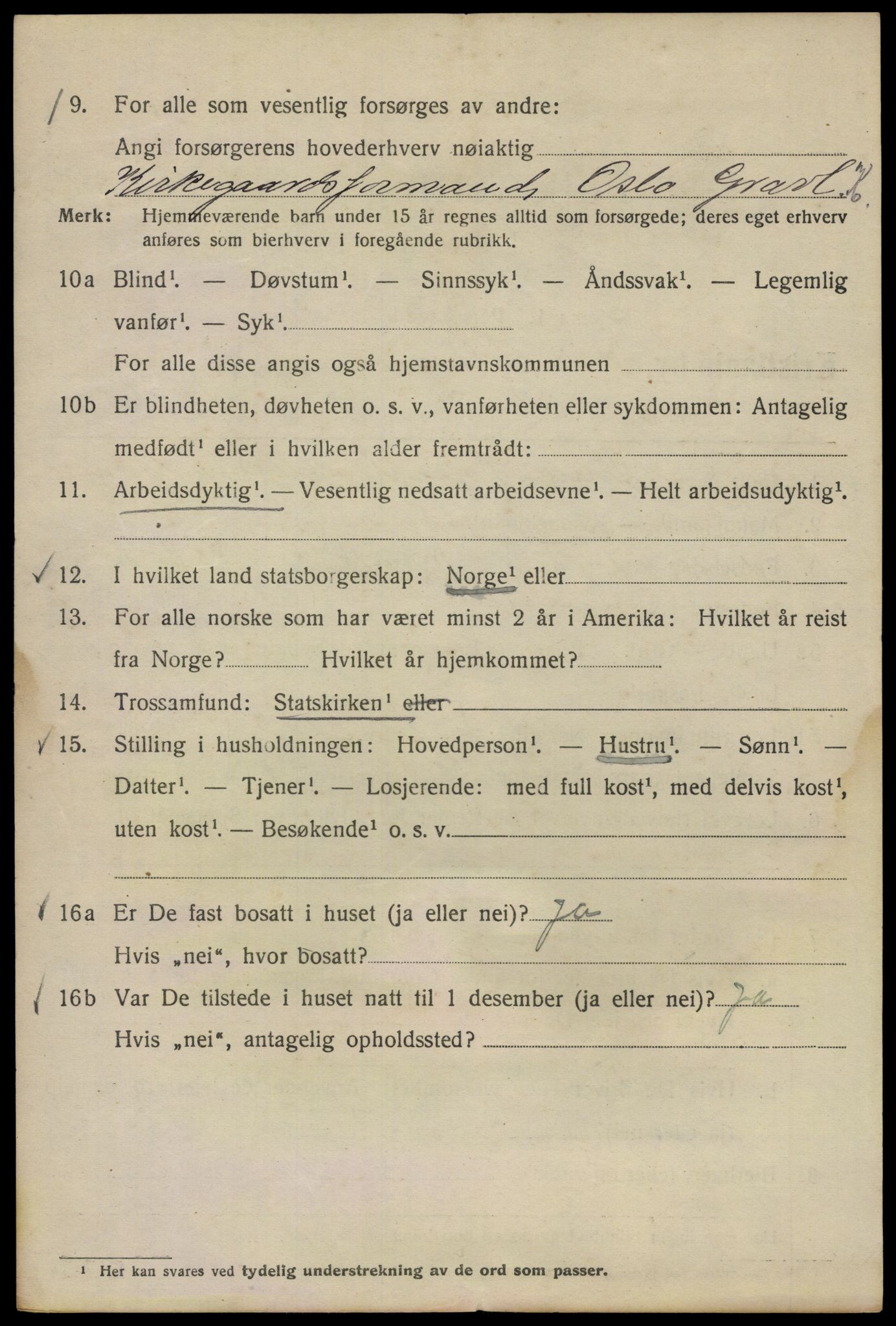 SAO, Folketelling 1920 for 0301 Kristiania kjøpstad, 1920, s. 141476