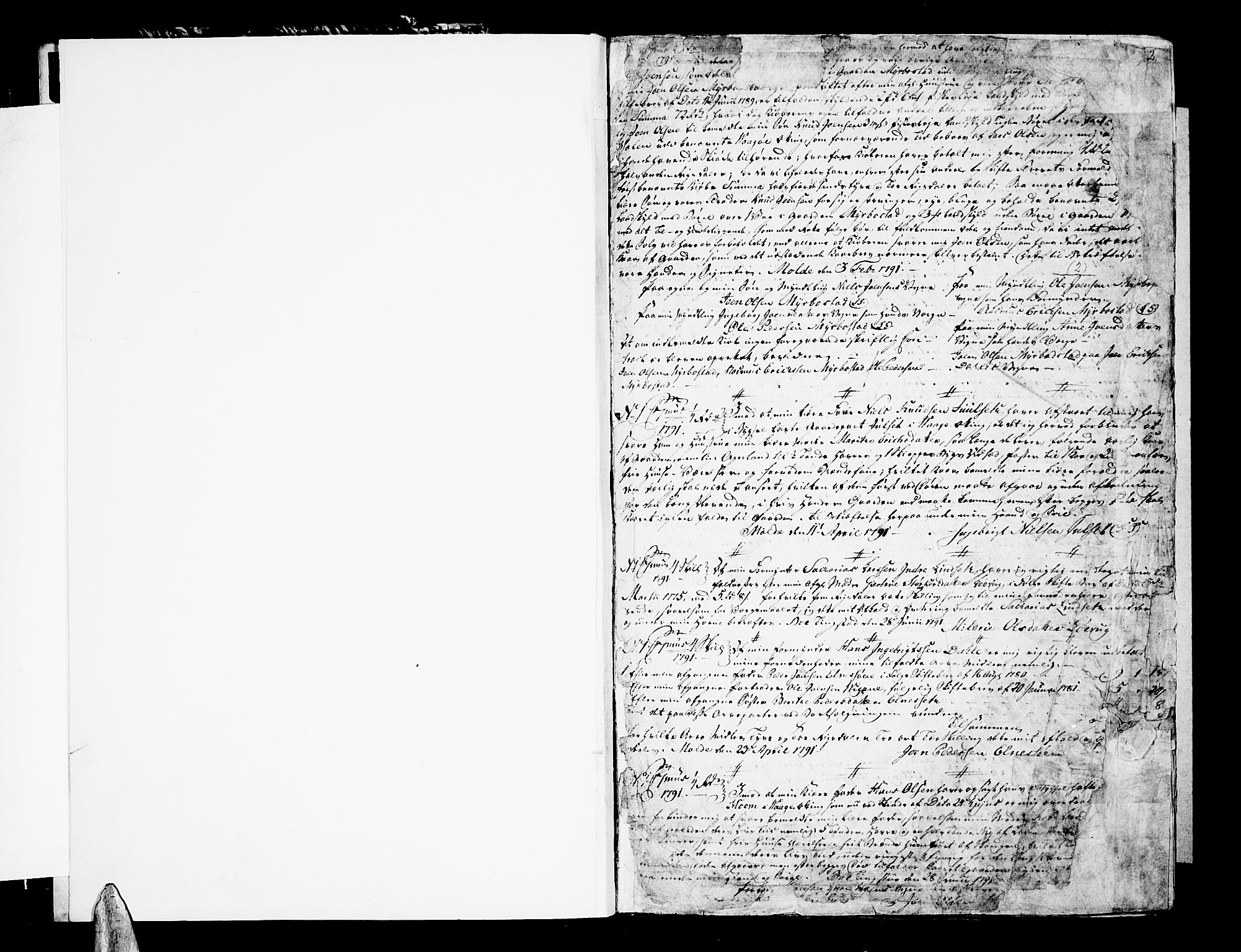 Romsdal sorenskriveri, SAT/A-4149/1/2/2C/L0006: Pantebok nr. 5 I-II, 1791-1806, s. 0-1
