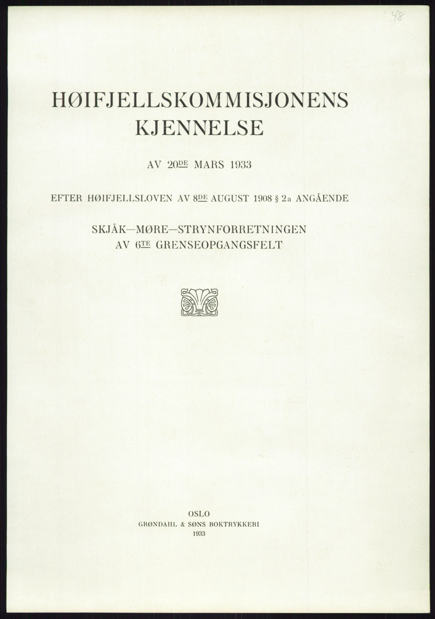 Høyfjellskommisjonen, RA/S-1546/X/Xa/L0001: Nr. 1-33, 1909-1953, s. 2982