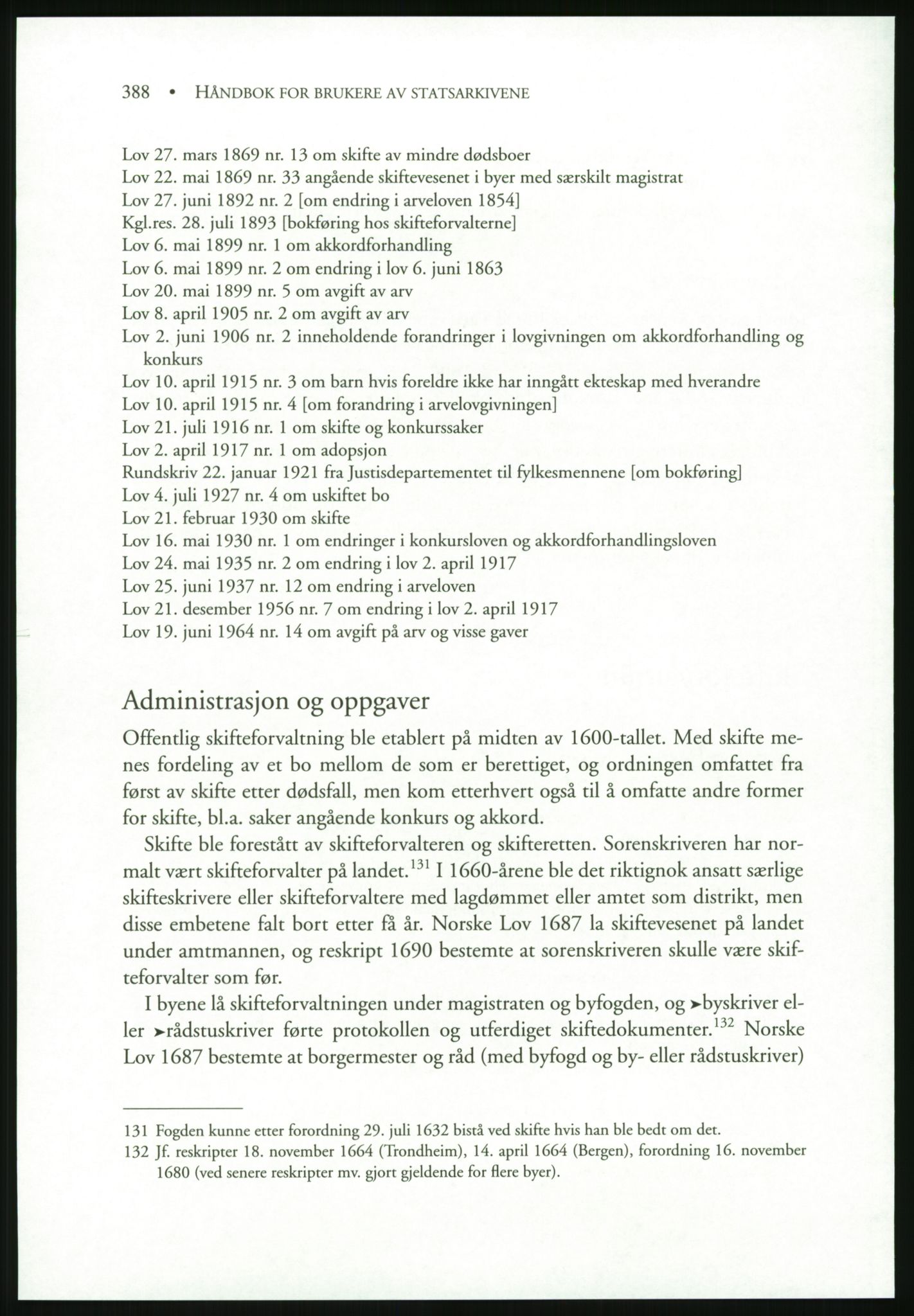 Publikasjoner utgitt av Arkivverket, PUBL/PUBL-001/B/0019: Liv Mykland: Håndbok for brukere av statsarkivene (2005), 2005, s. 388